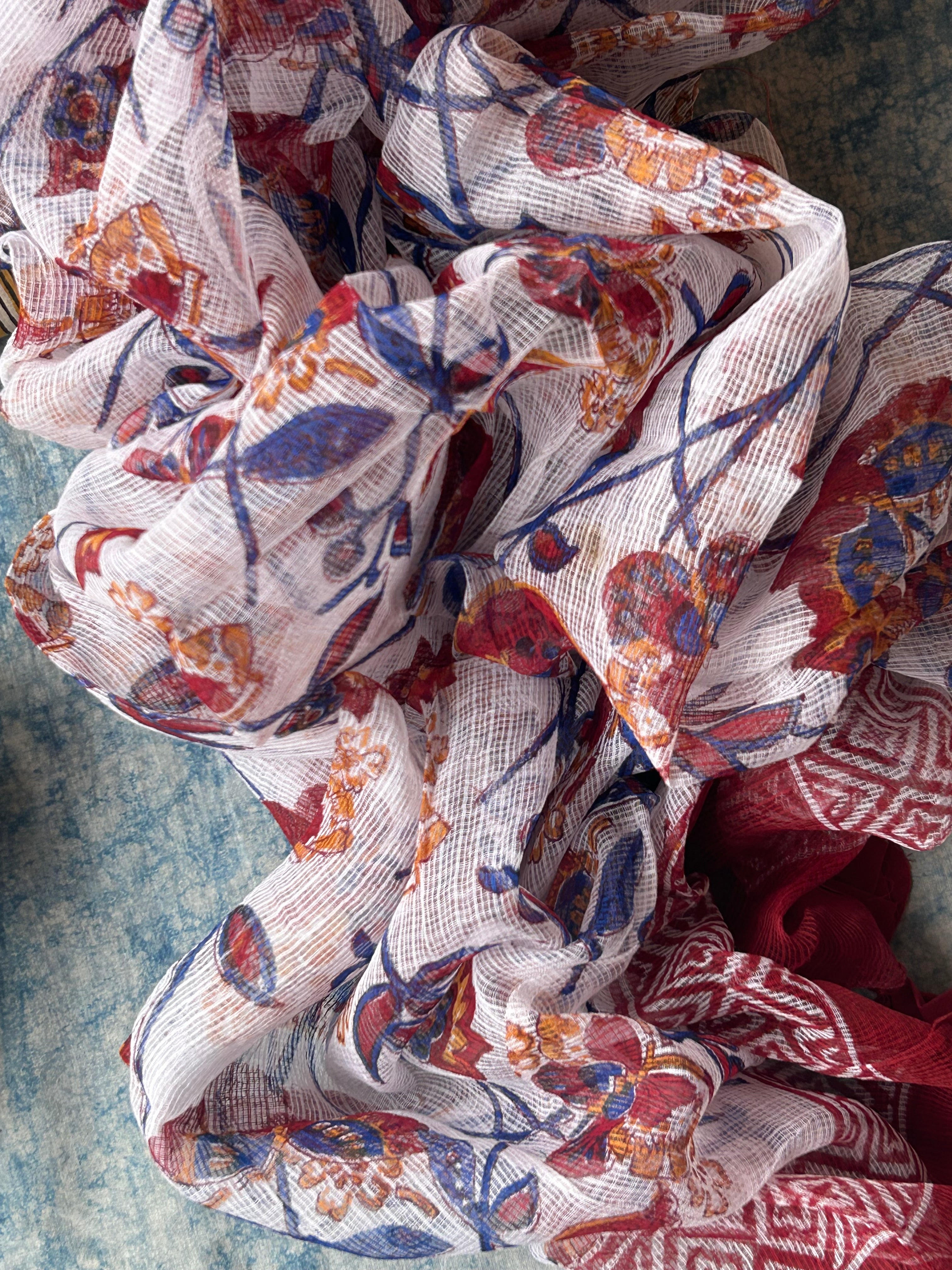 Handcrafted Cotton Kota Dupatta Suit