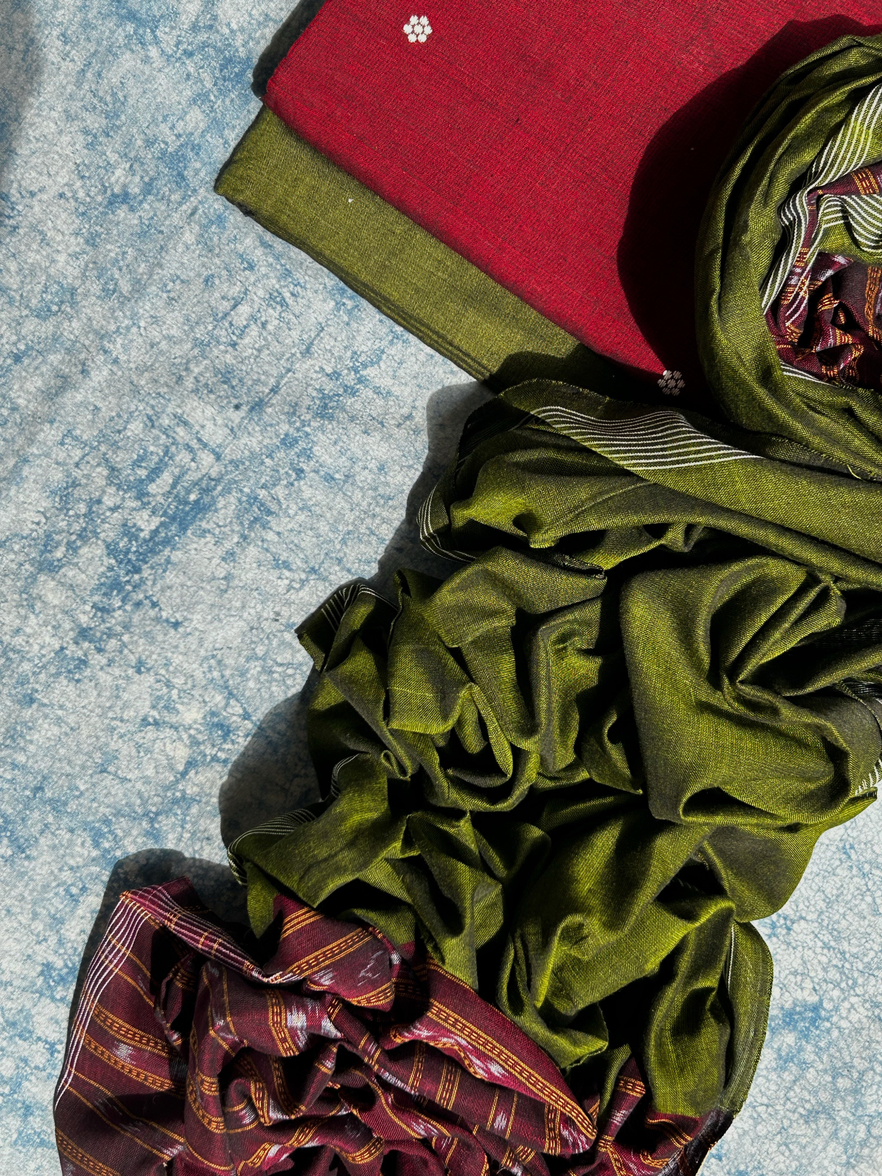 Handwoven Nuapatna Cotton Suit