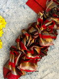 Handwoven Maheshwari tissue Kurta Dupatta Set
