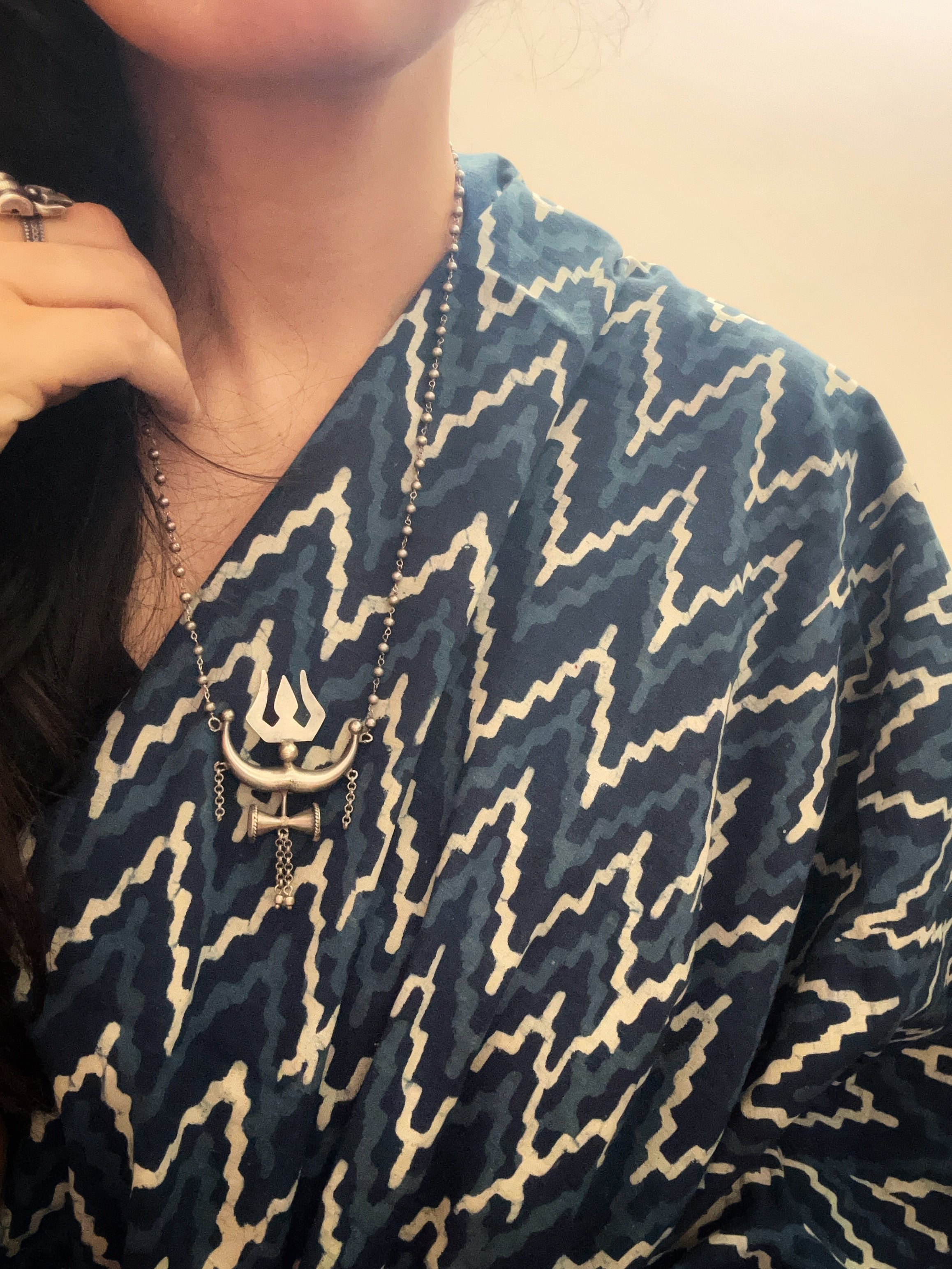 Handblock Daboo Print 2.5m Cotton Fabric