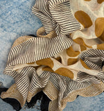 Handwoven Handblock Printed Set - Mustard Brown