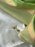 Handwoven Chikankari Work Maheshwari Set