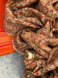 Handwoven Handcrafted Mangalagiri Kalamkari Kurta Dupatta Set