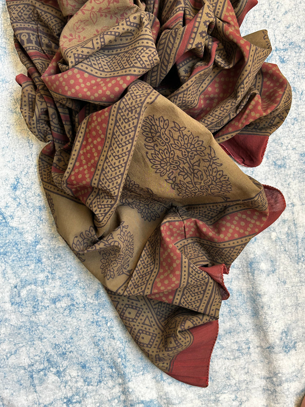 Natural Dyed Bagh Block Print Cotton Suit