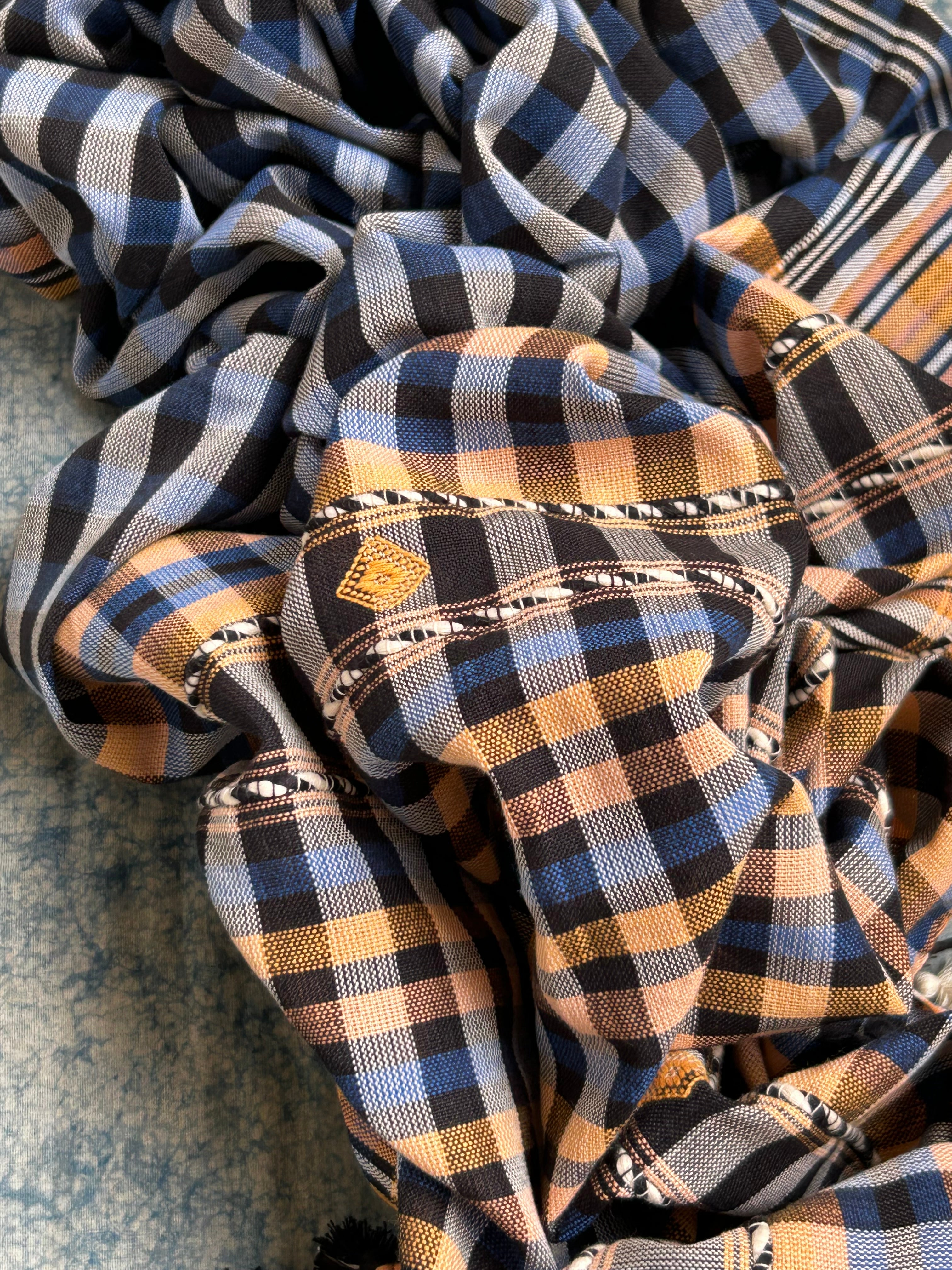 Handwoven Kala Cotton Bhujodi Kurta Dupatta Set