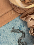 Handwoven Maheshwari Kurta Dupatta Set -Almond