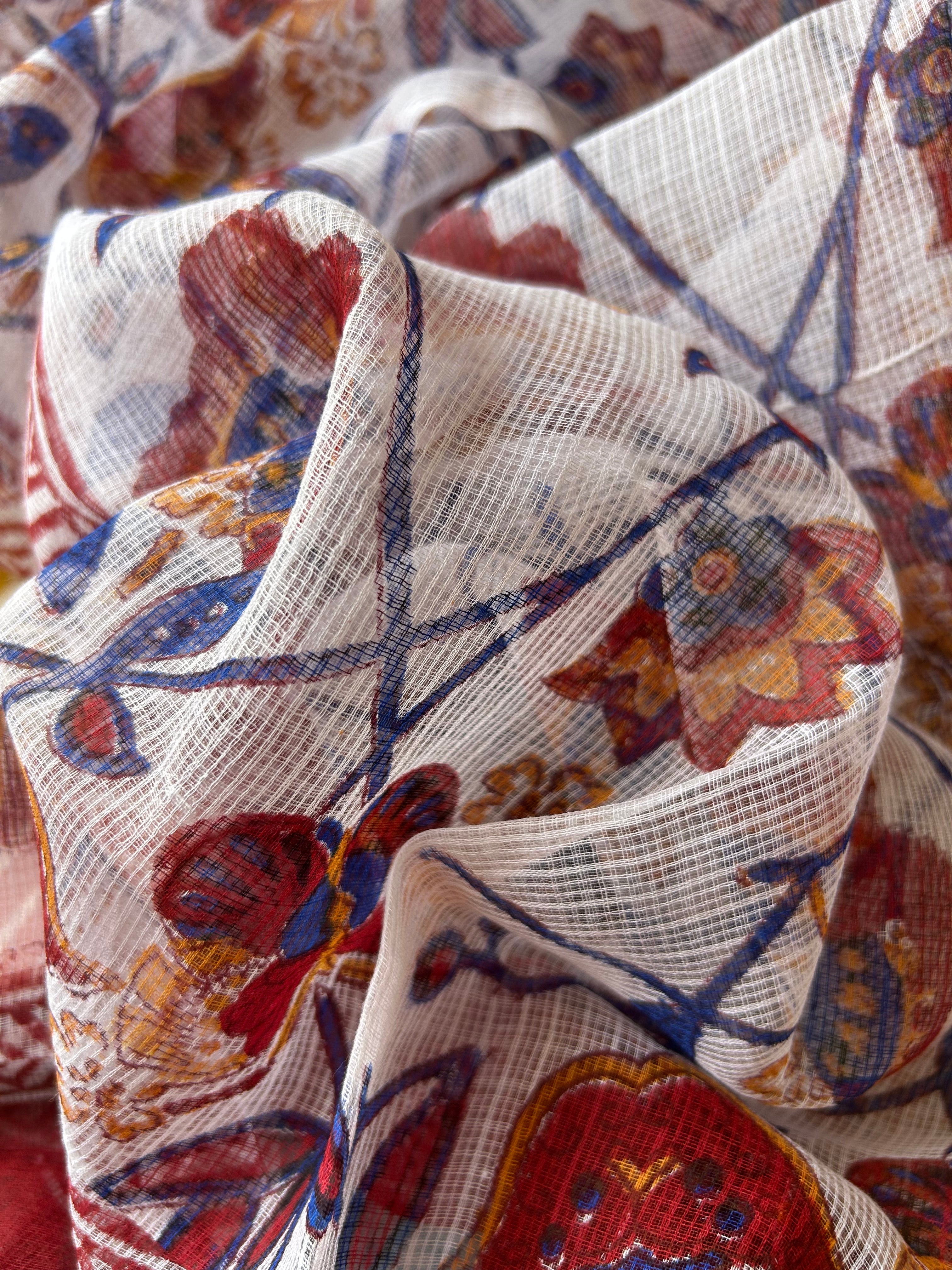 Handcrafted Cotton Kota Dupatta Suit