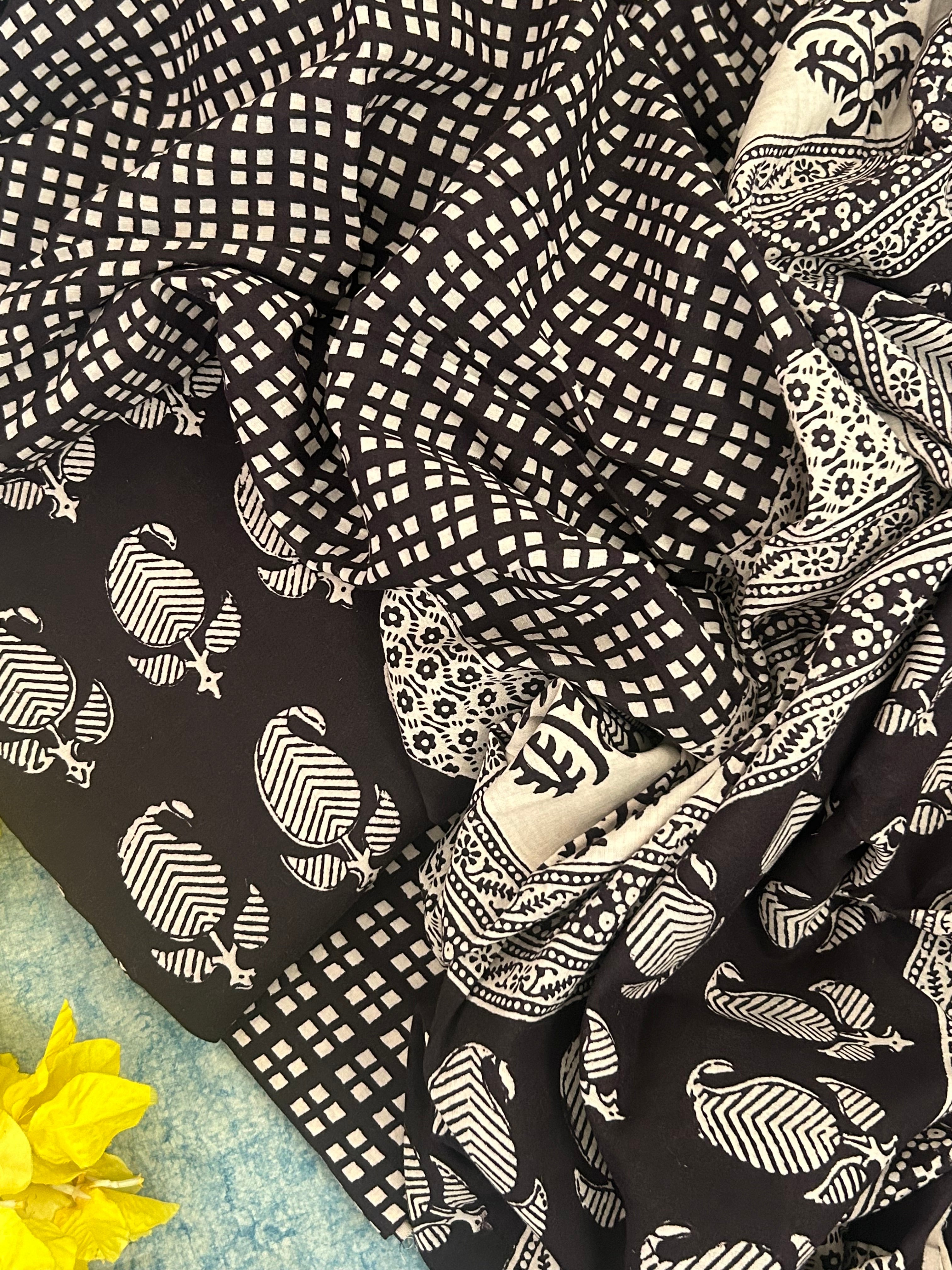 Natural Dyed Bagh Block Print Cotton Suit