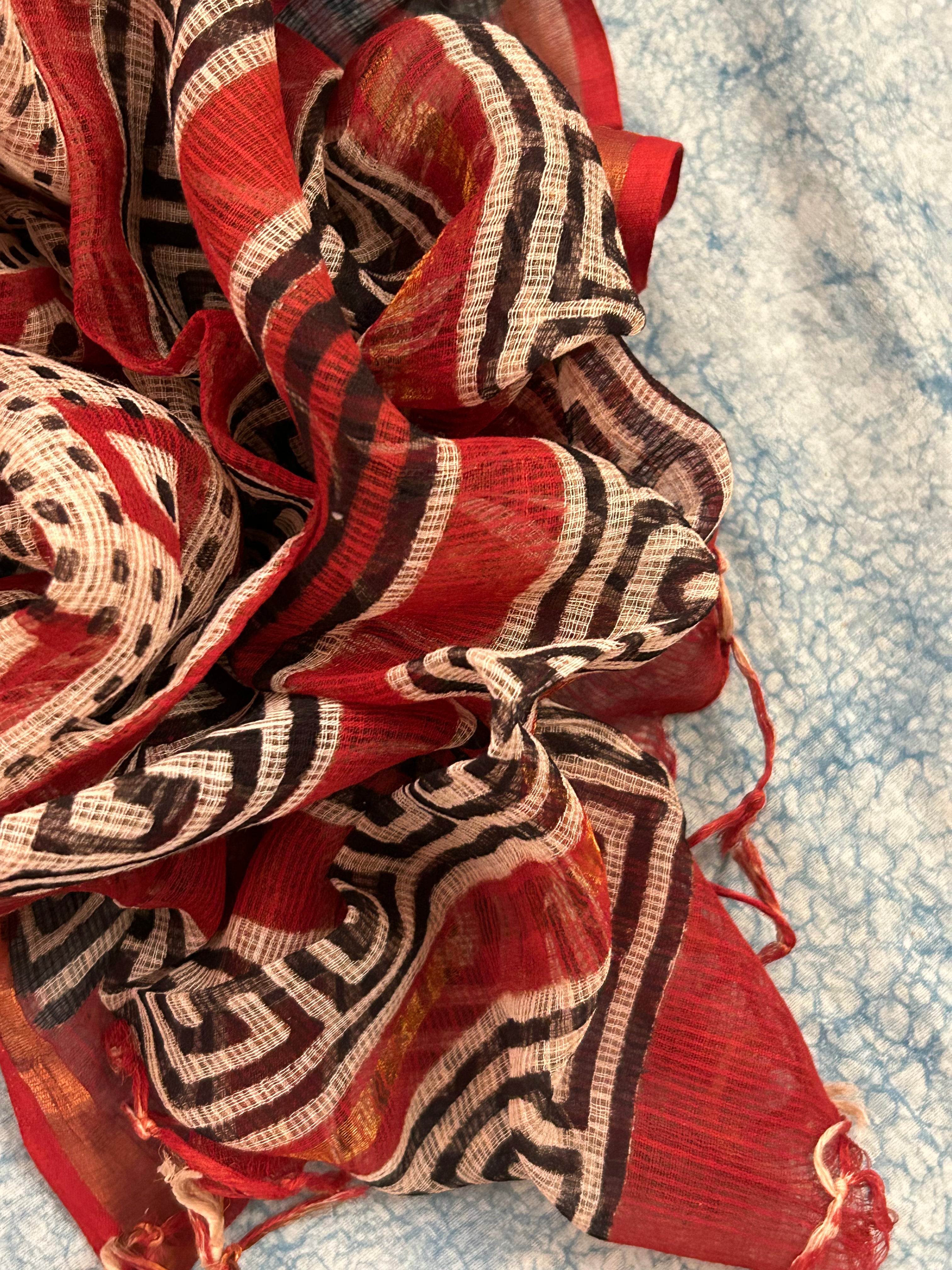 Handcrafted Cotton Kota Dupatta Suit