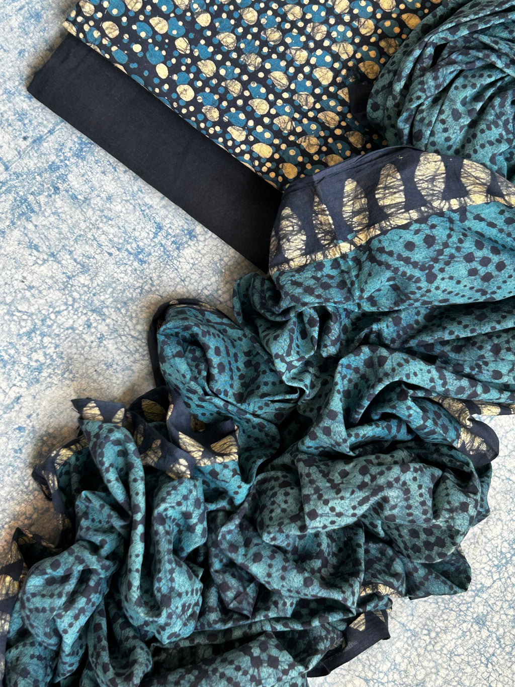 Handblock Batik Cotton Suit