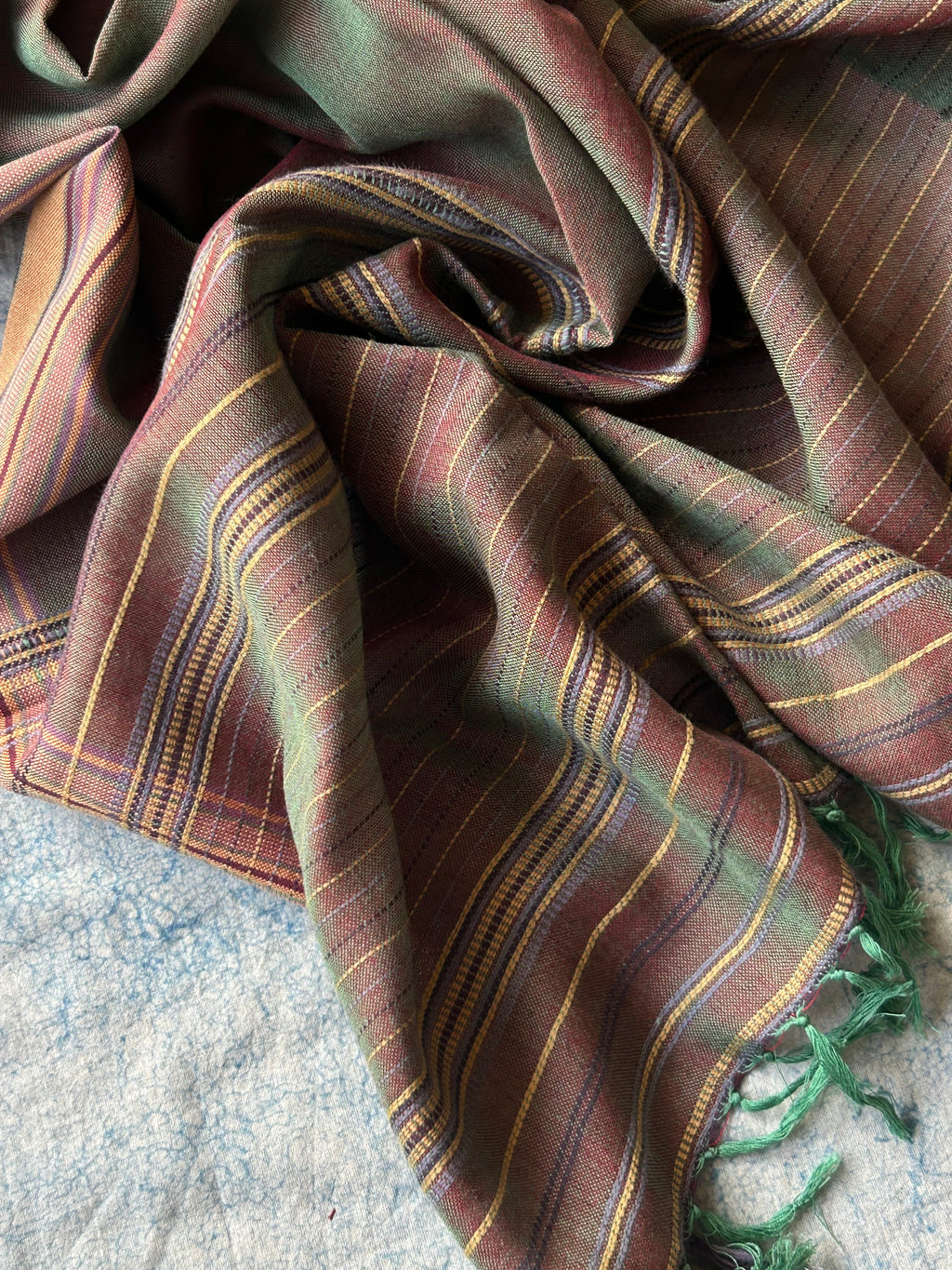 Arunima - Handwoven Telangana Cotton and Bhujodi Dupatta Set