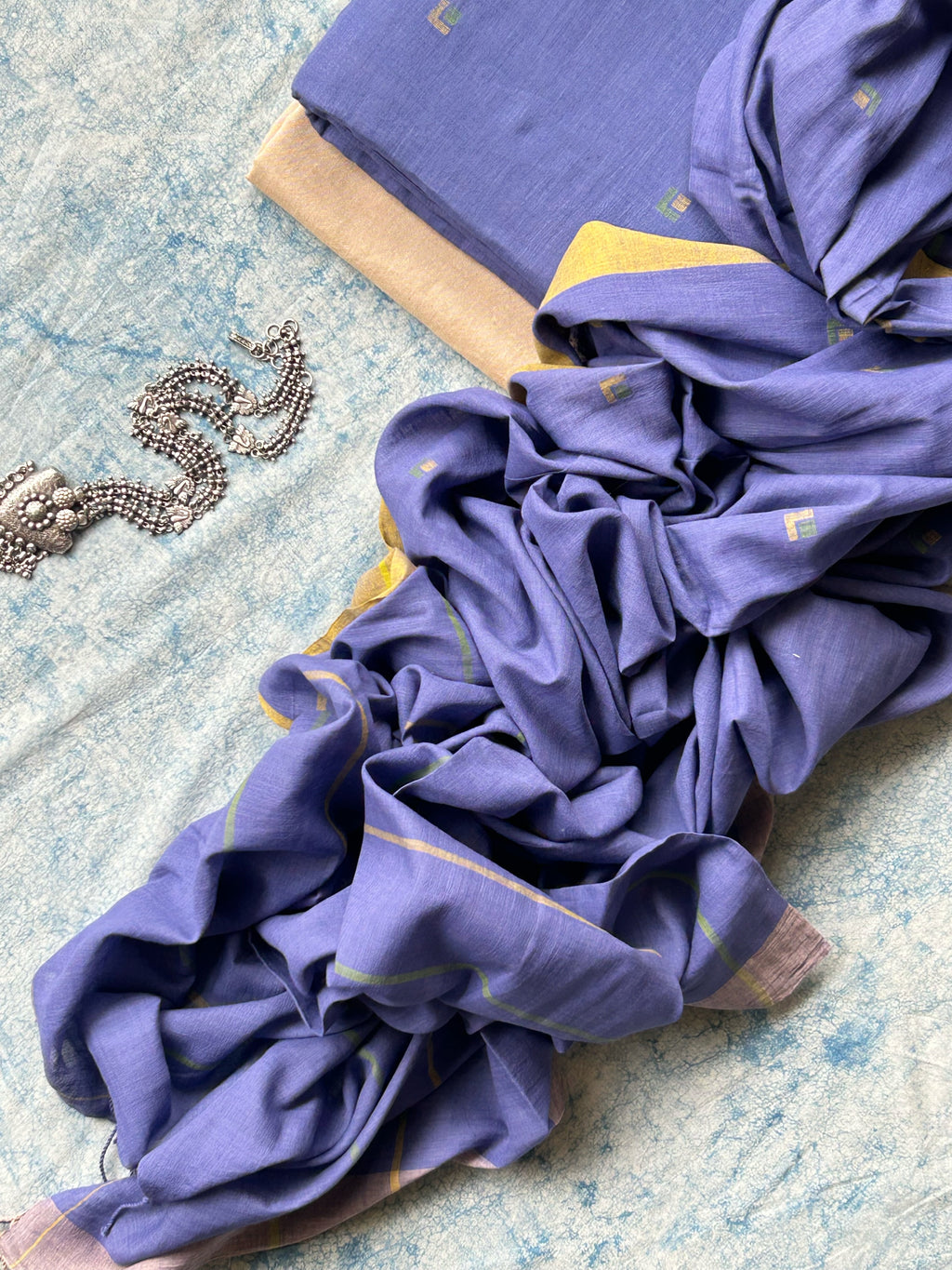 Mrida - Handwoven Bengal Jamdani Kurta Dupatta set