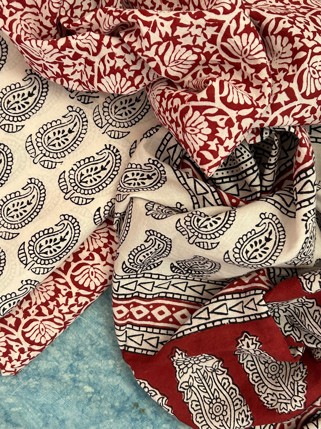 Natural Dyed Bagh Block Print Cotton Suit