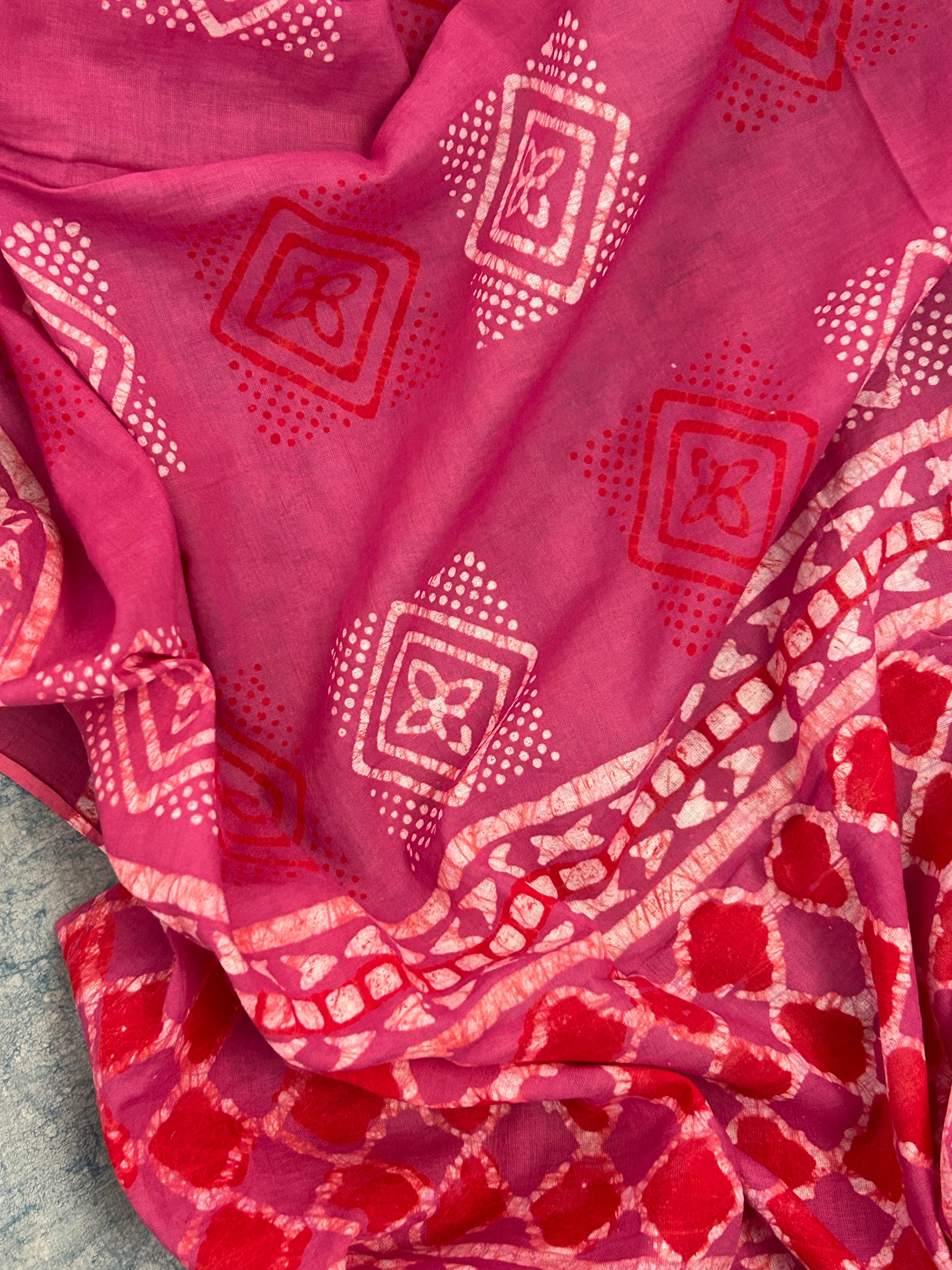 Handblock Batik Cotton Suit