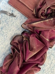 Prebook - Handwoven Maheshwari Kurta Dupatta Set -Wine