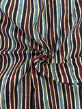 Handblock Printed Ajrakh Cotton - Black (2.4m)