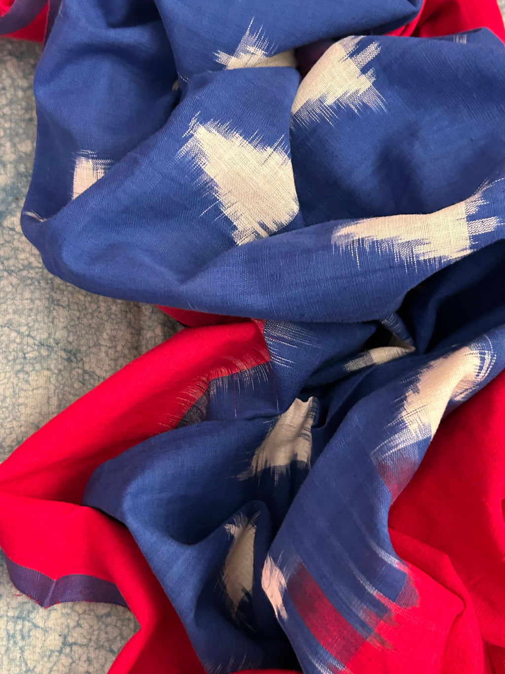 Handwoven Double Ikat Kurta Dupatta Set