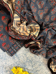 Natural Dyes Handblock Ajrakh Cotton Suit