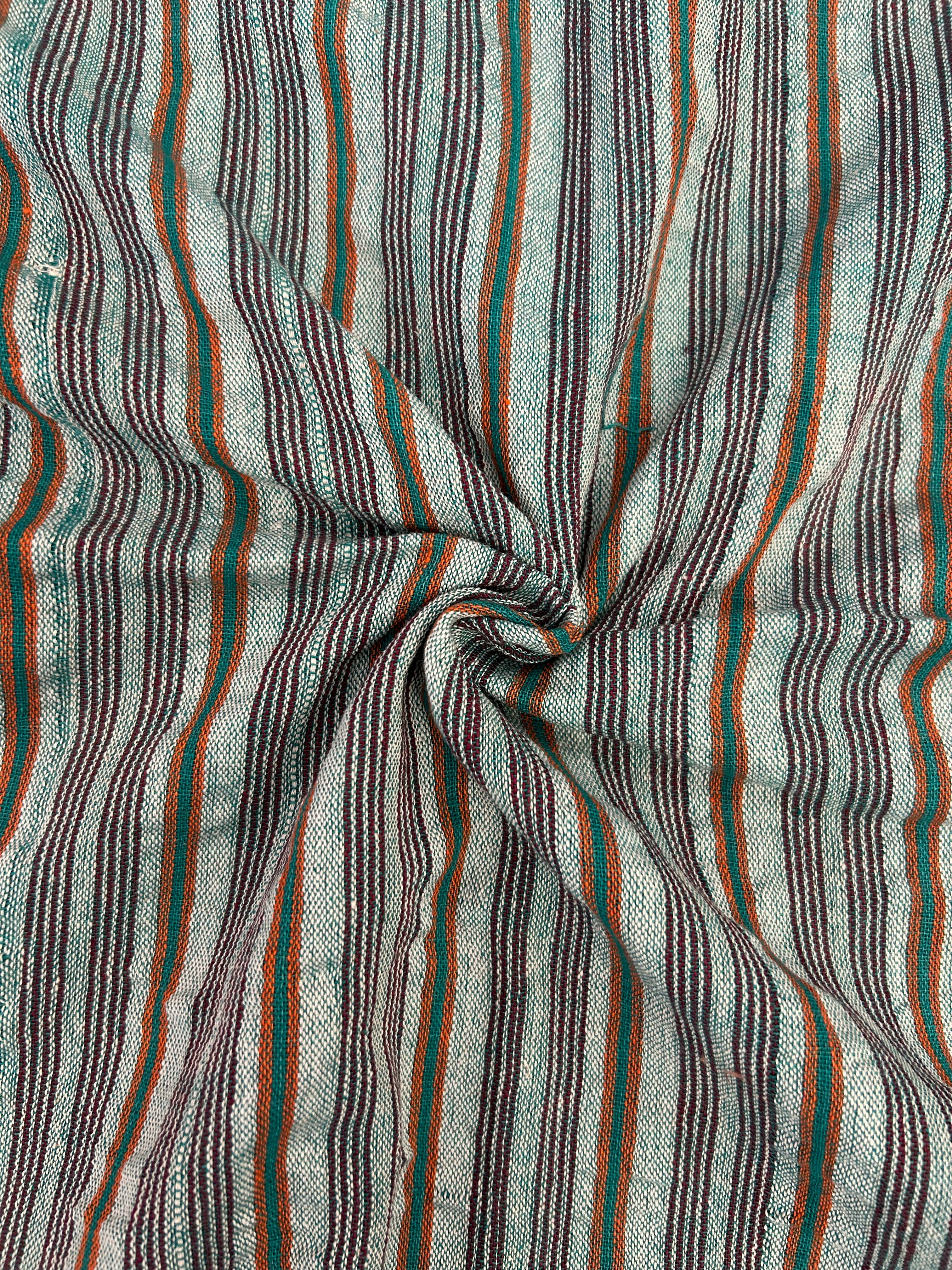 Handspun Handwoven Kotpad Fabric - Turquoise (1m)
