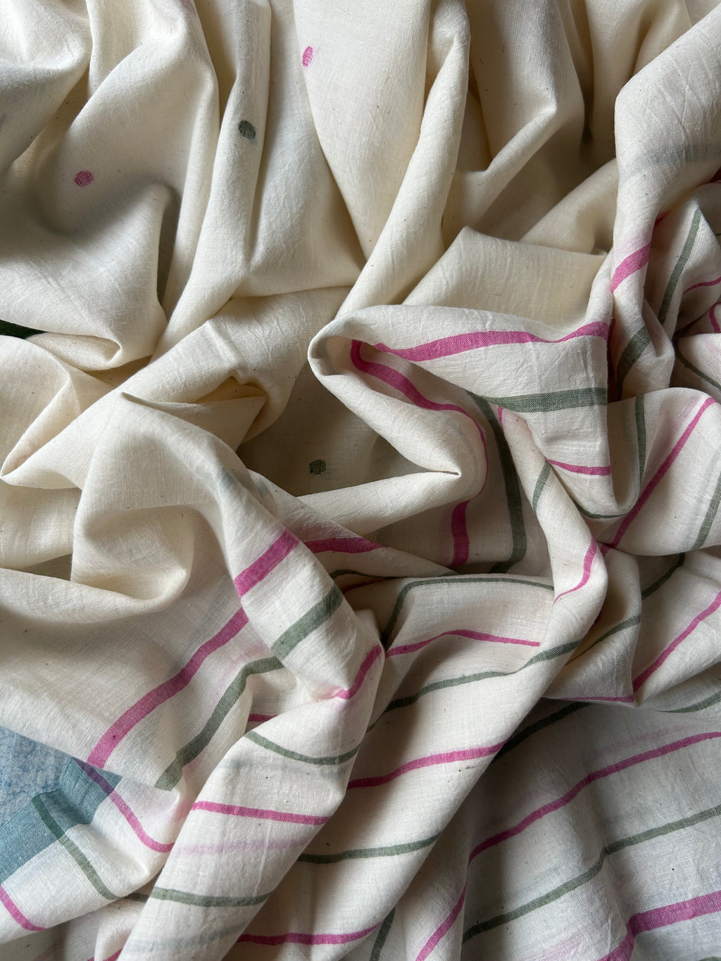 Mallika - Handwoven Bengal Jamdani Kurta Dupatta set