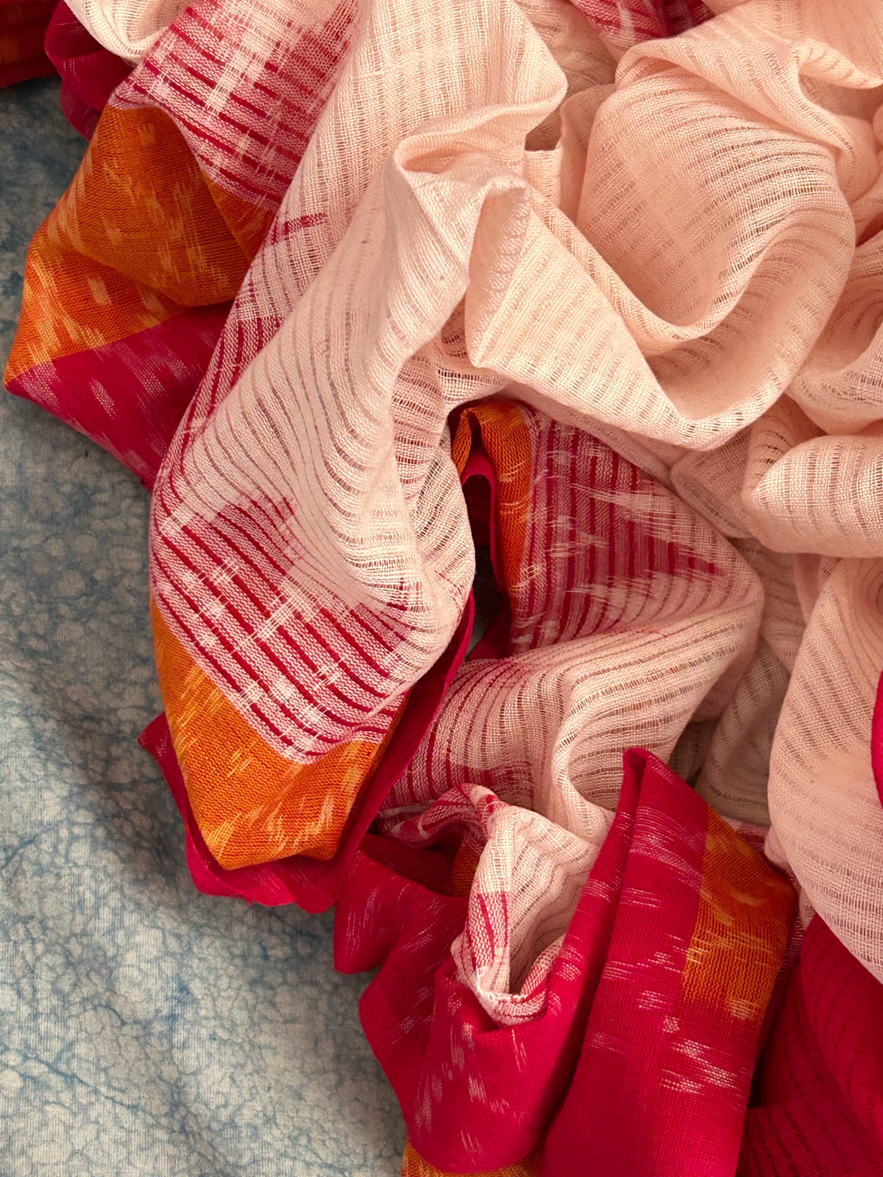 Handwoven Ikat Kurta Dupatta Set
