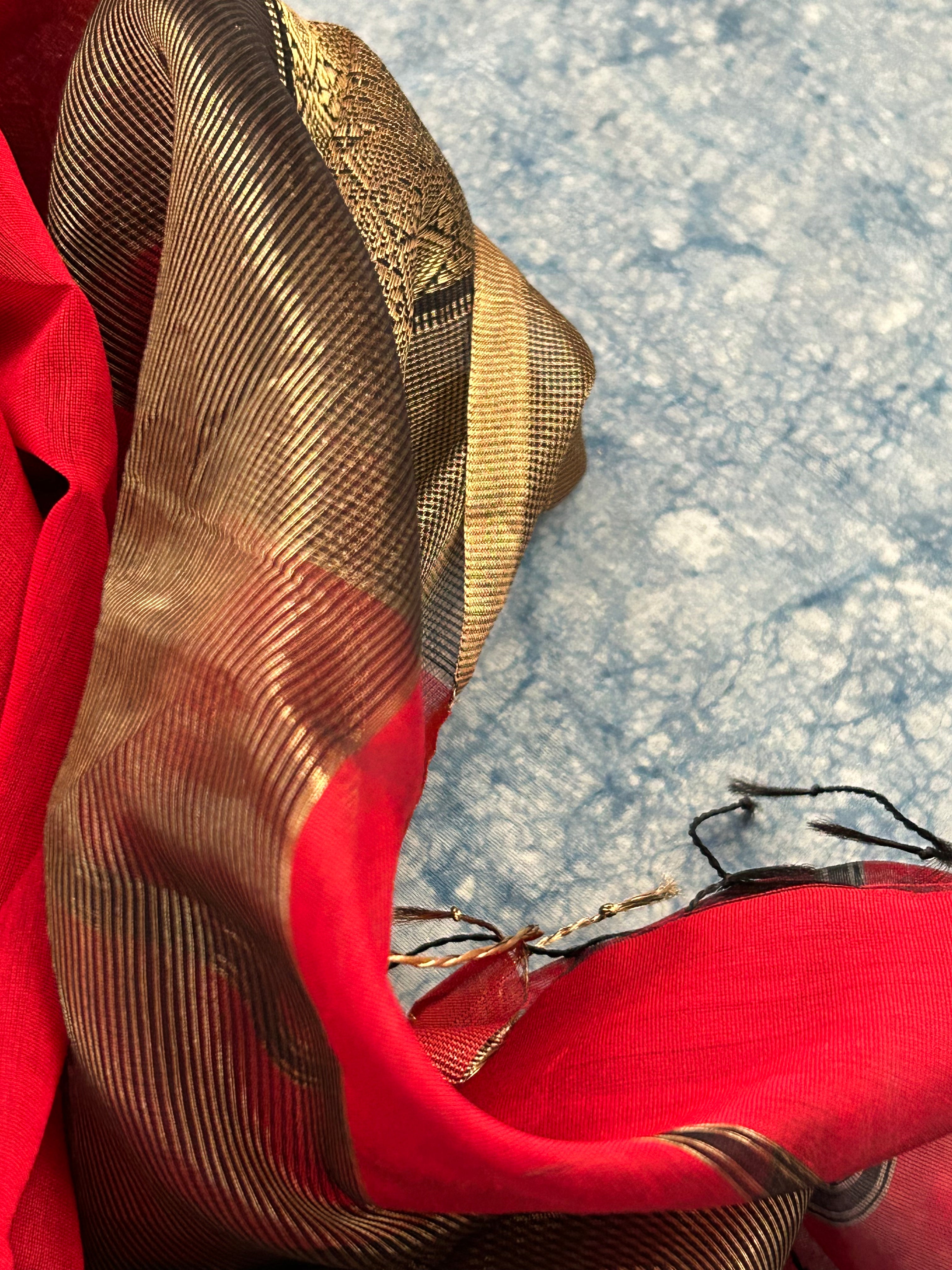 Handwoven Maheshwari Kurta Dupatta Set