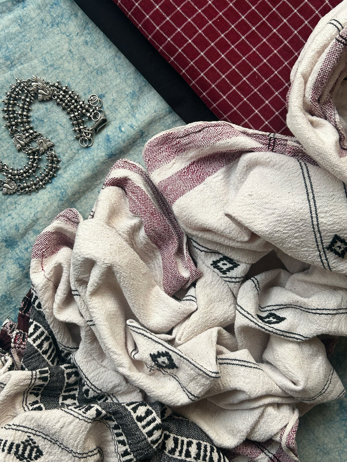Nishakash - Handspun Handwoven Kotpad Suit Set