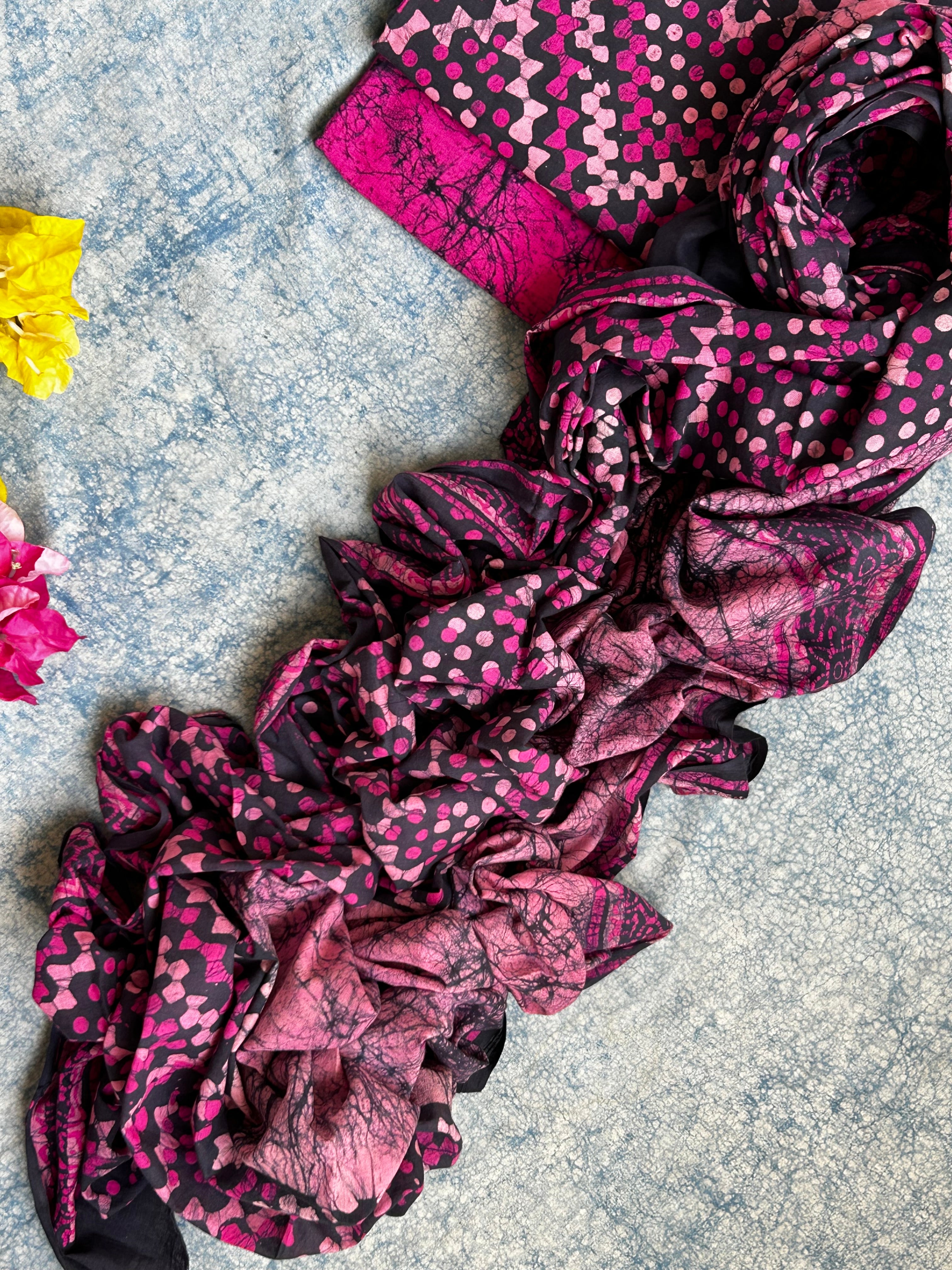 Handblock Batik Cotton Suit