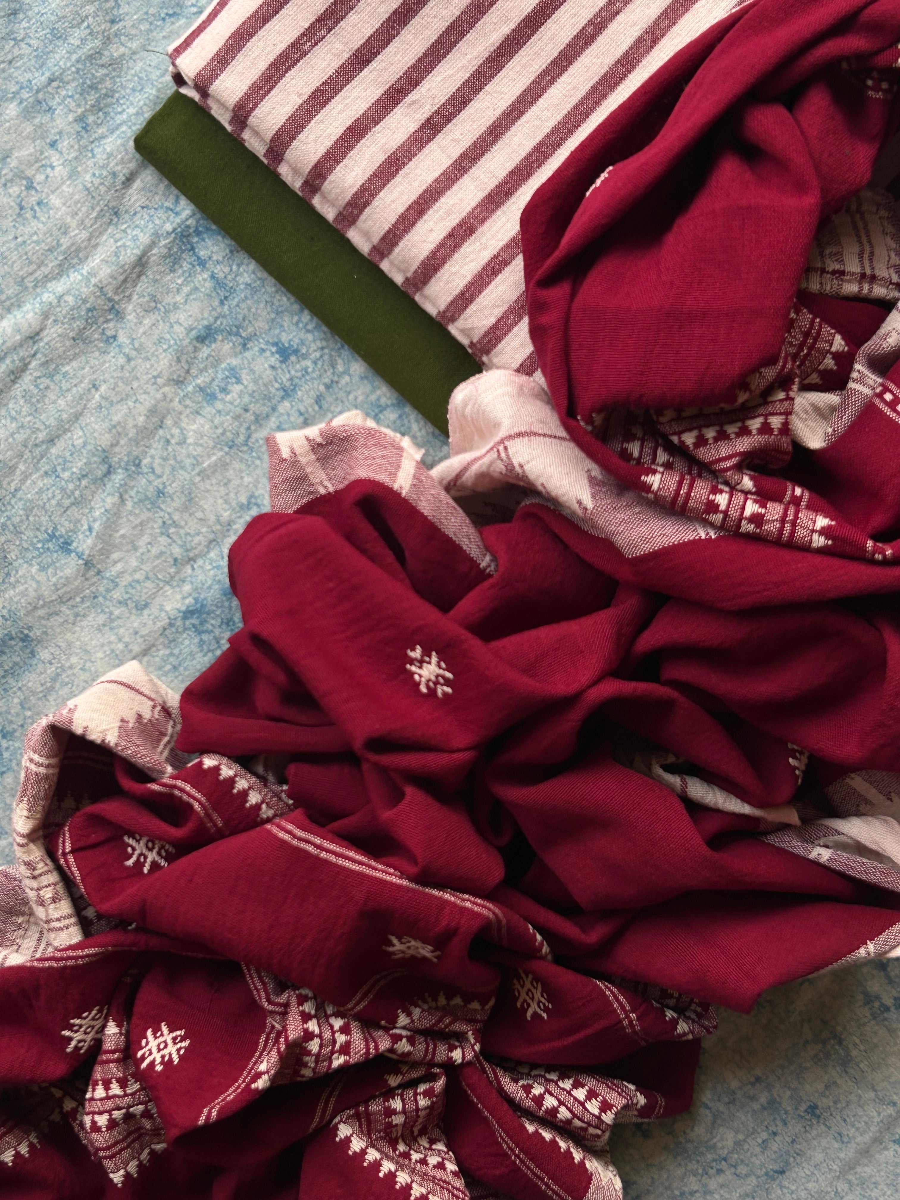 Sawan - Handspun Handwoven Kotpad Suit Set
