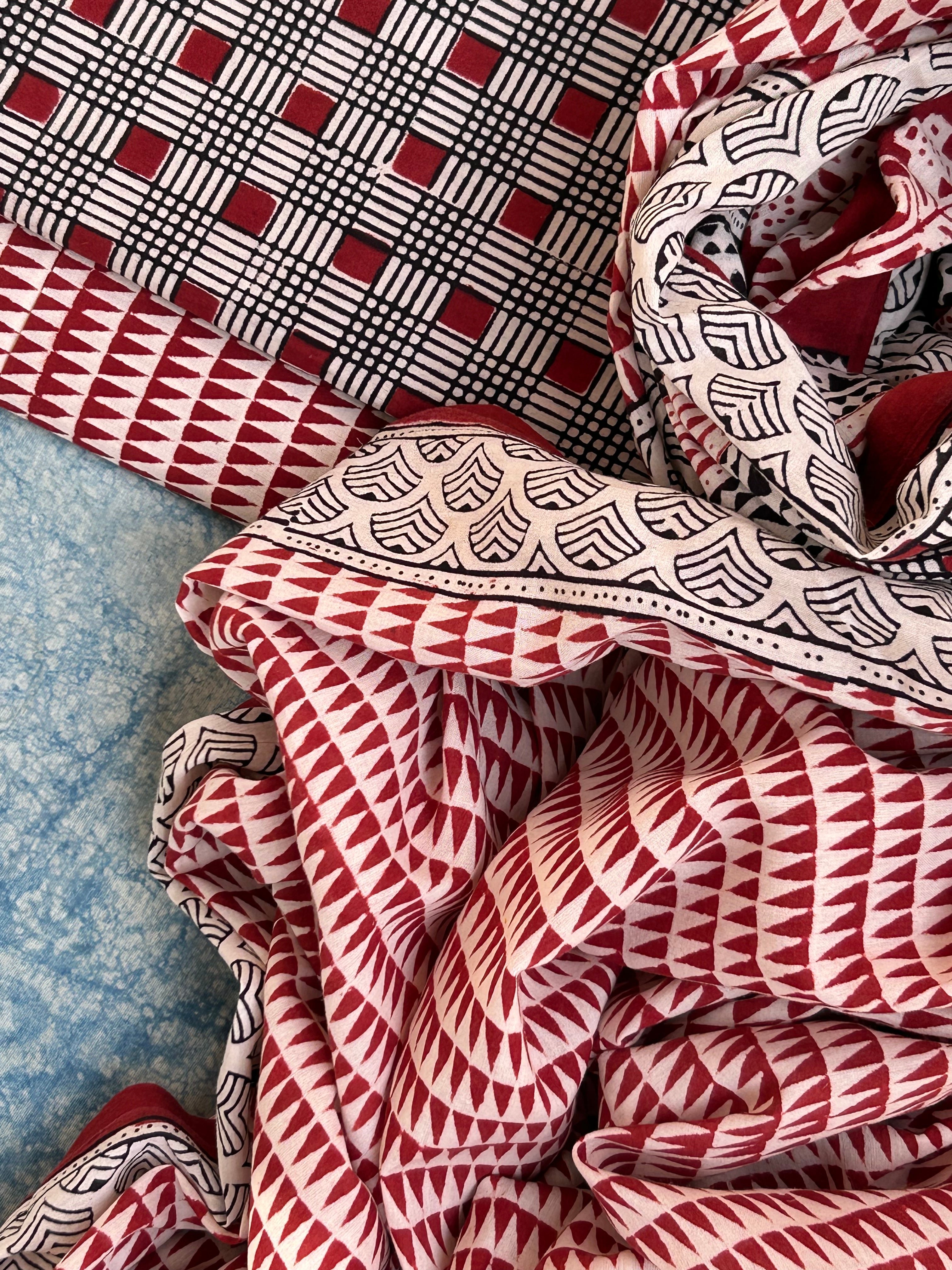Natural Dyed Bagh Block Print Cotton Suit