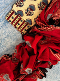 Natural Dyes Handblock Ajrakh Cotton Suit