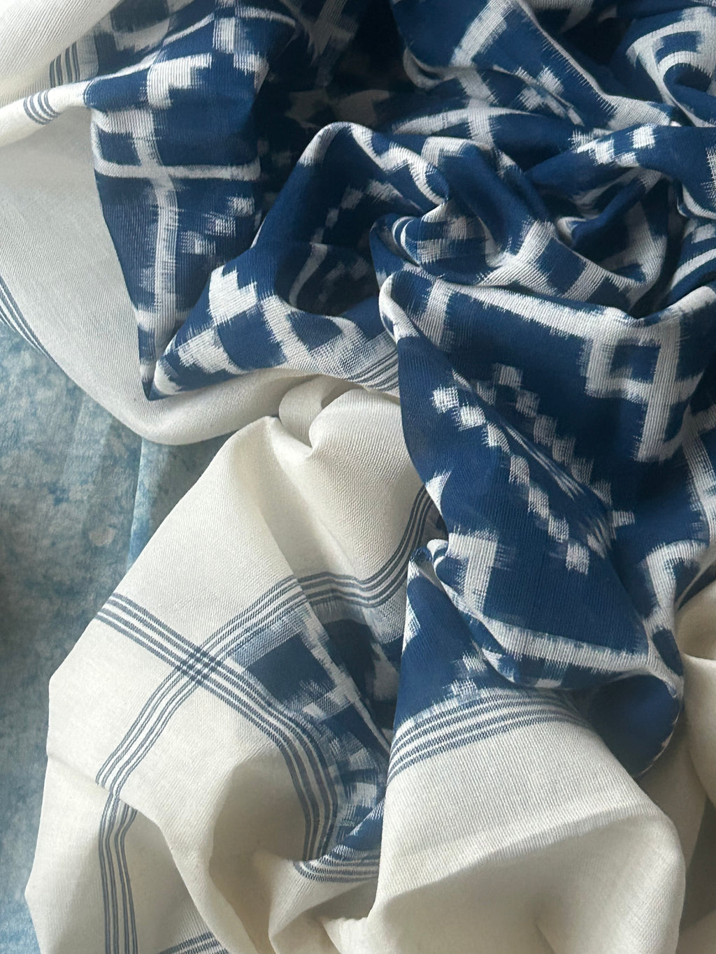 Nilima - Handwoven Ikath Kurta Dupatta Set