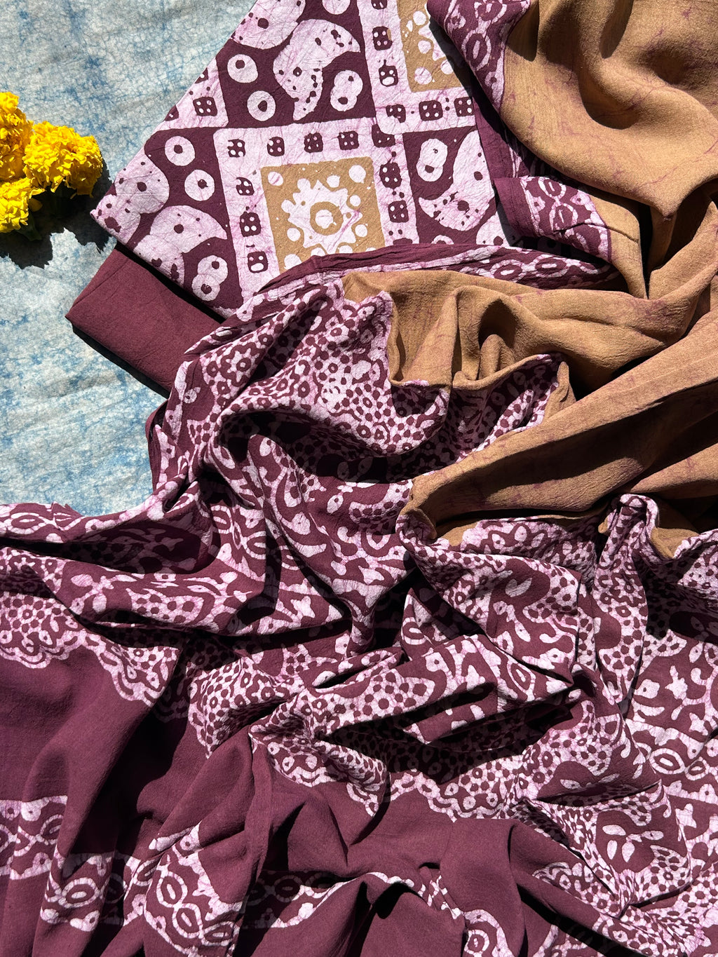 Handblock Batik Cotton Suit