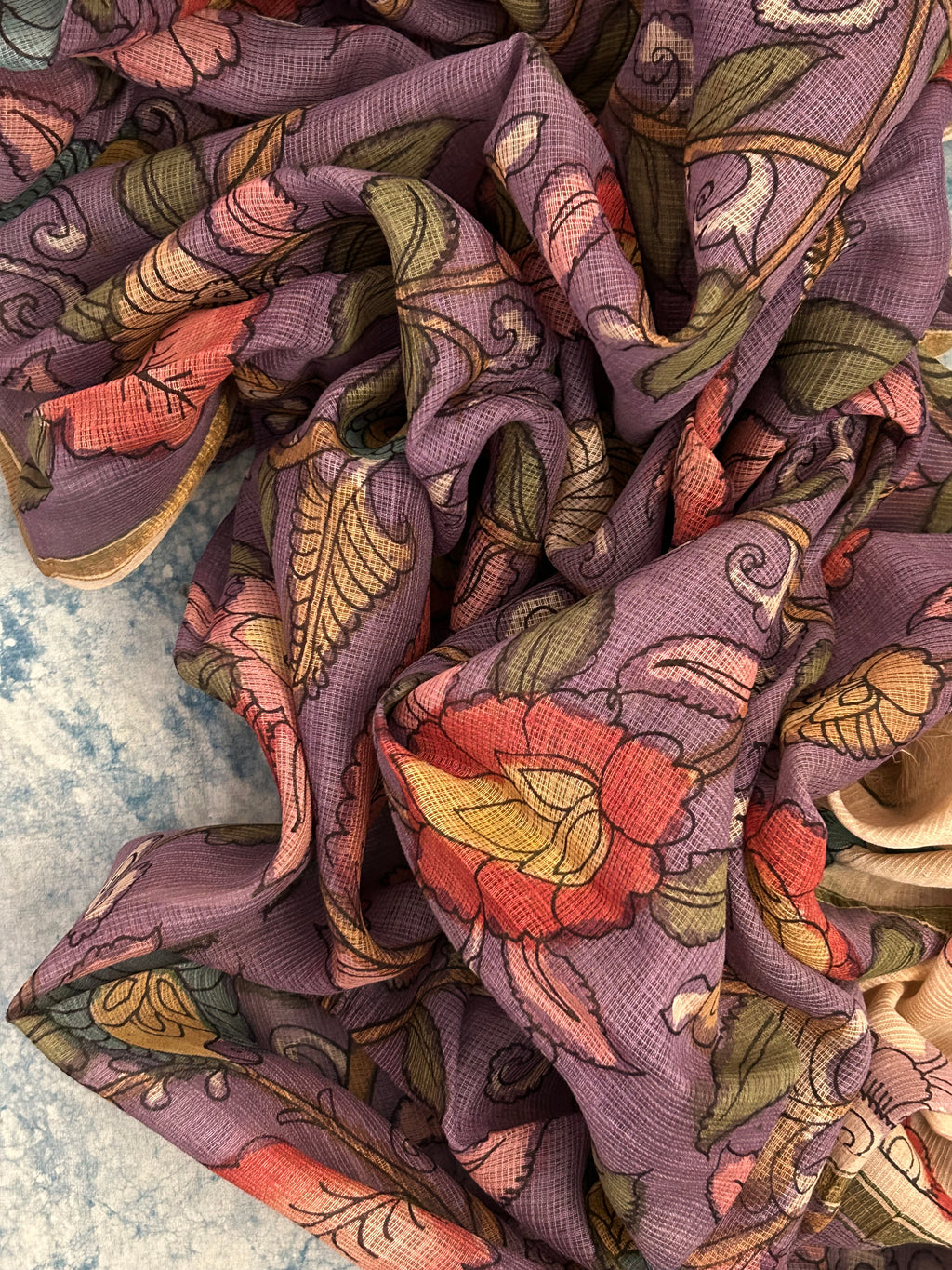 Handwoven Handpainted Kalamkari Set