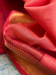 Handwoven Maheshwari Kurta Dupatta Set - Rose Pink & Peach