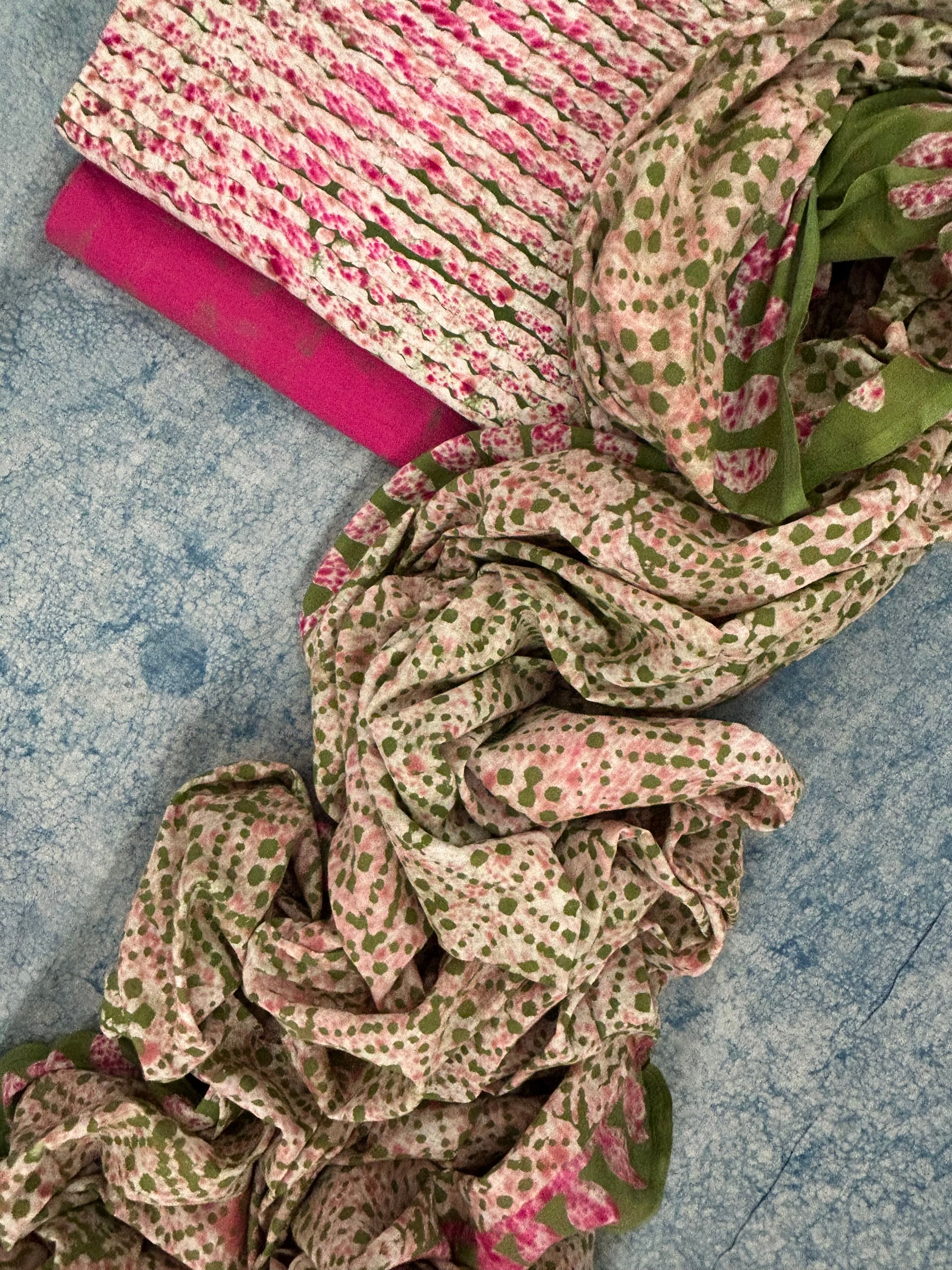 Handblock Batik Cotton Suit