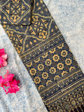 Natural Dyes Hand Block Ajrakh Dupatta