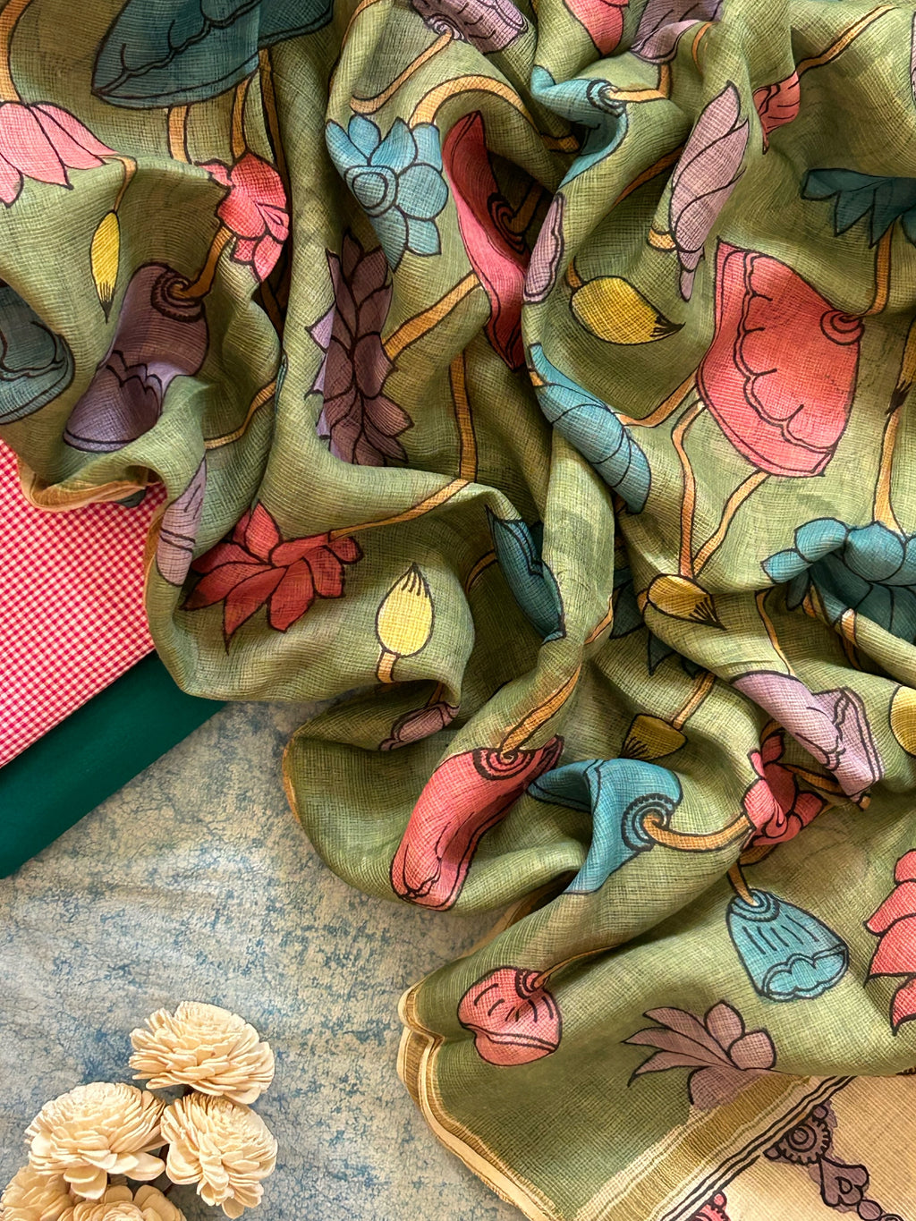 Azaa - Handwoven Handpainted Kalamkari Set