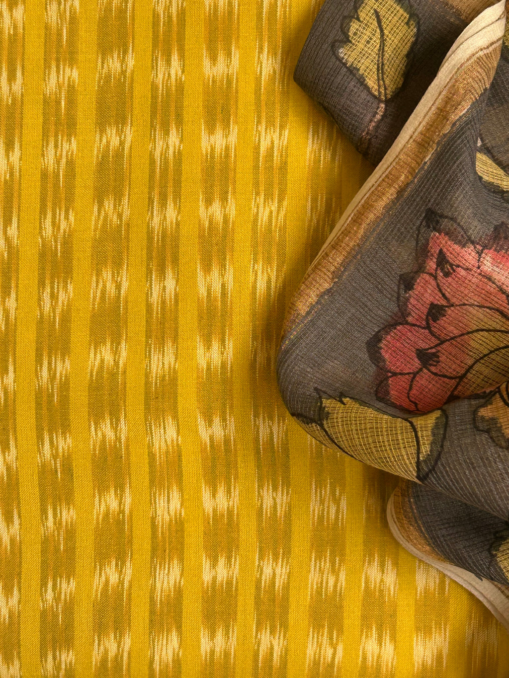 Handwoven Handpainted Kalamkari Set