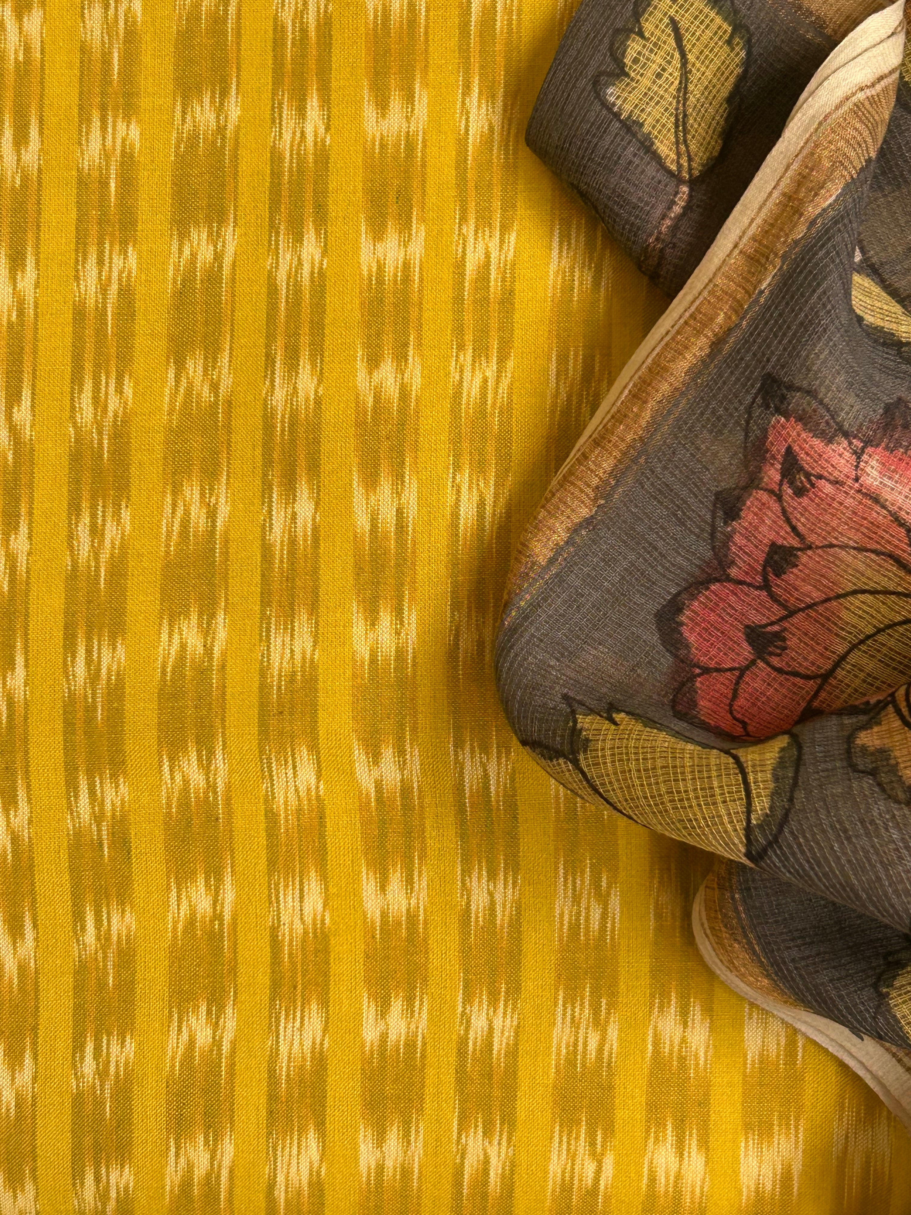 Handwoven Handpainted Kalamkari Set