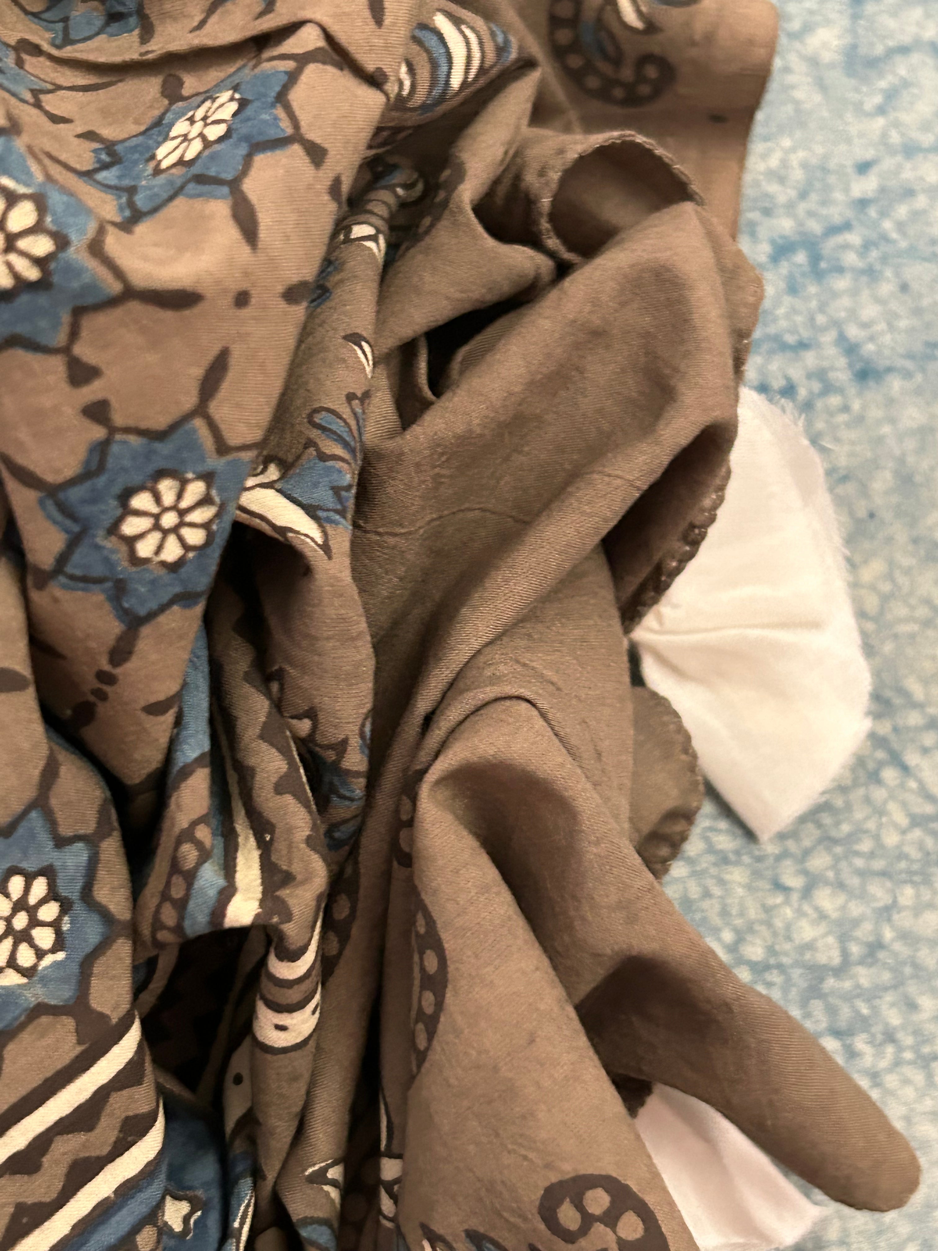 Natural Dyes Hand Block Ajrakh Dupatta