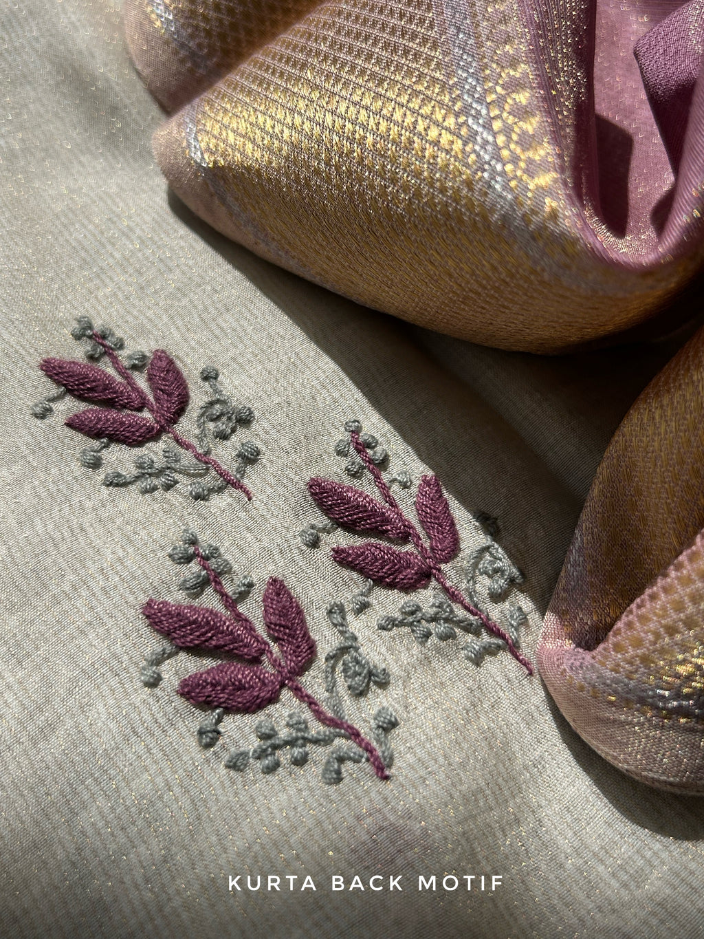 Handwoven Chikankari Work Maheshwari Set