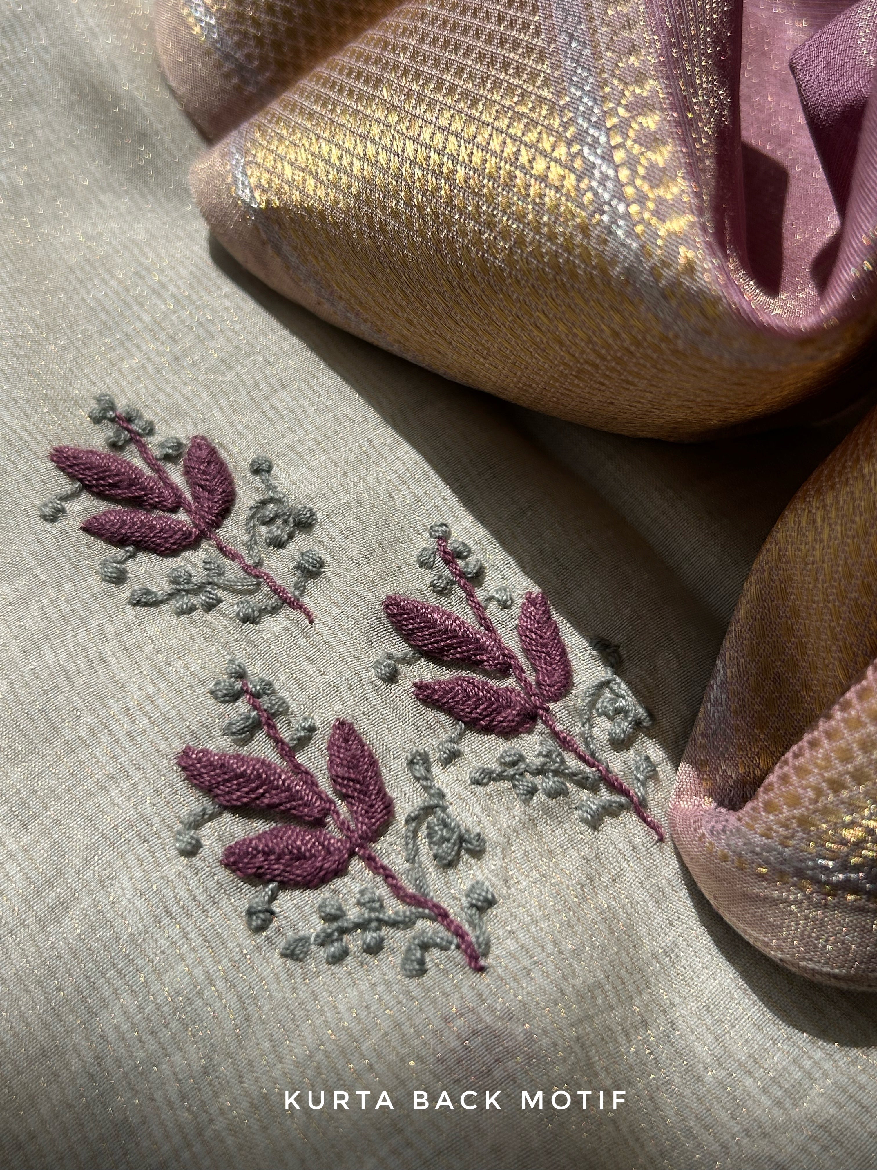 Handwoven Chikankari Work Maheshwari Set