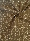 Hand Sreen Printed Azofree dye cotton - Mehndi Green (2.5m)