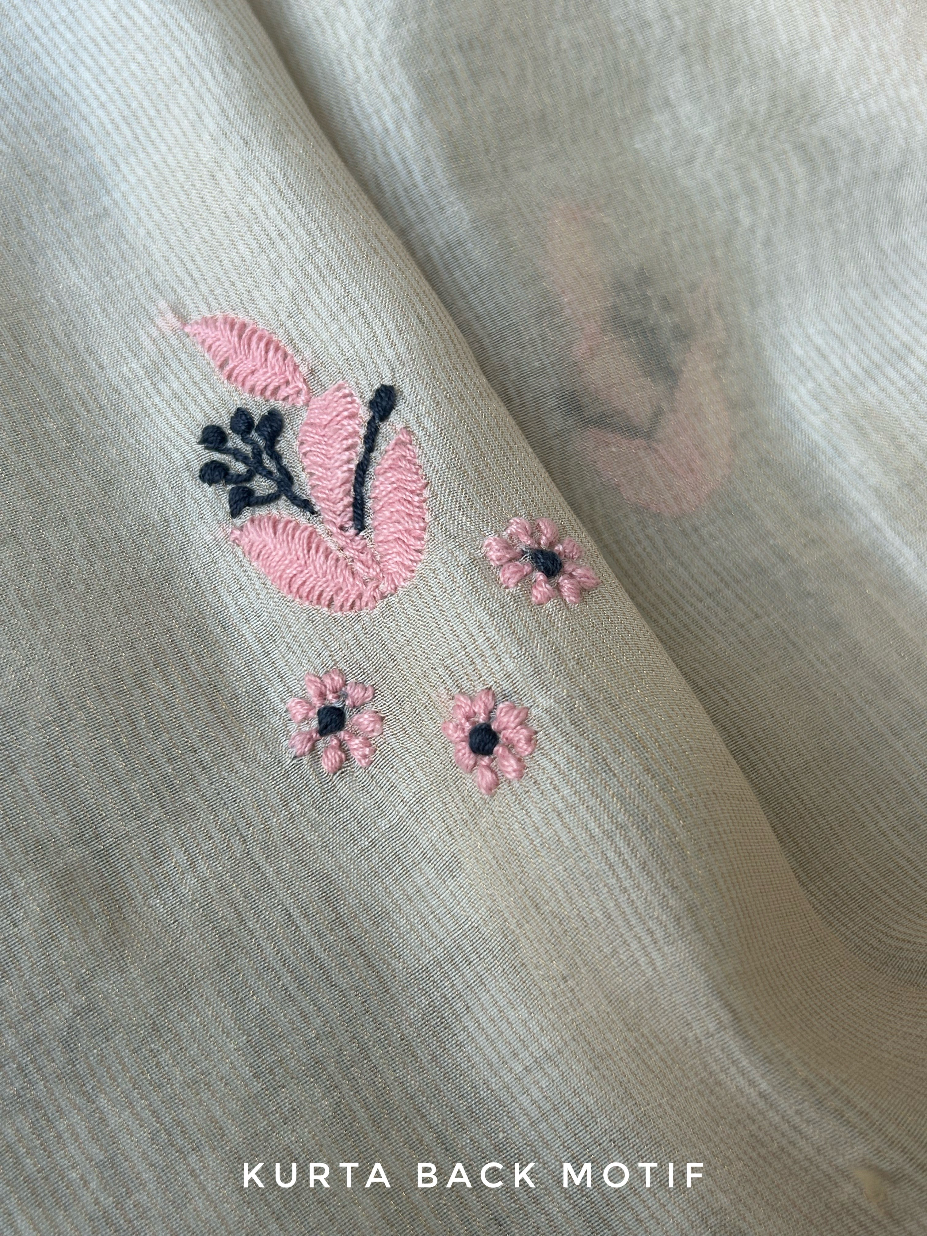 Handwoven Chikankari Work Maheshwari Set