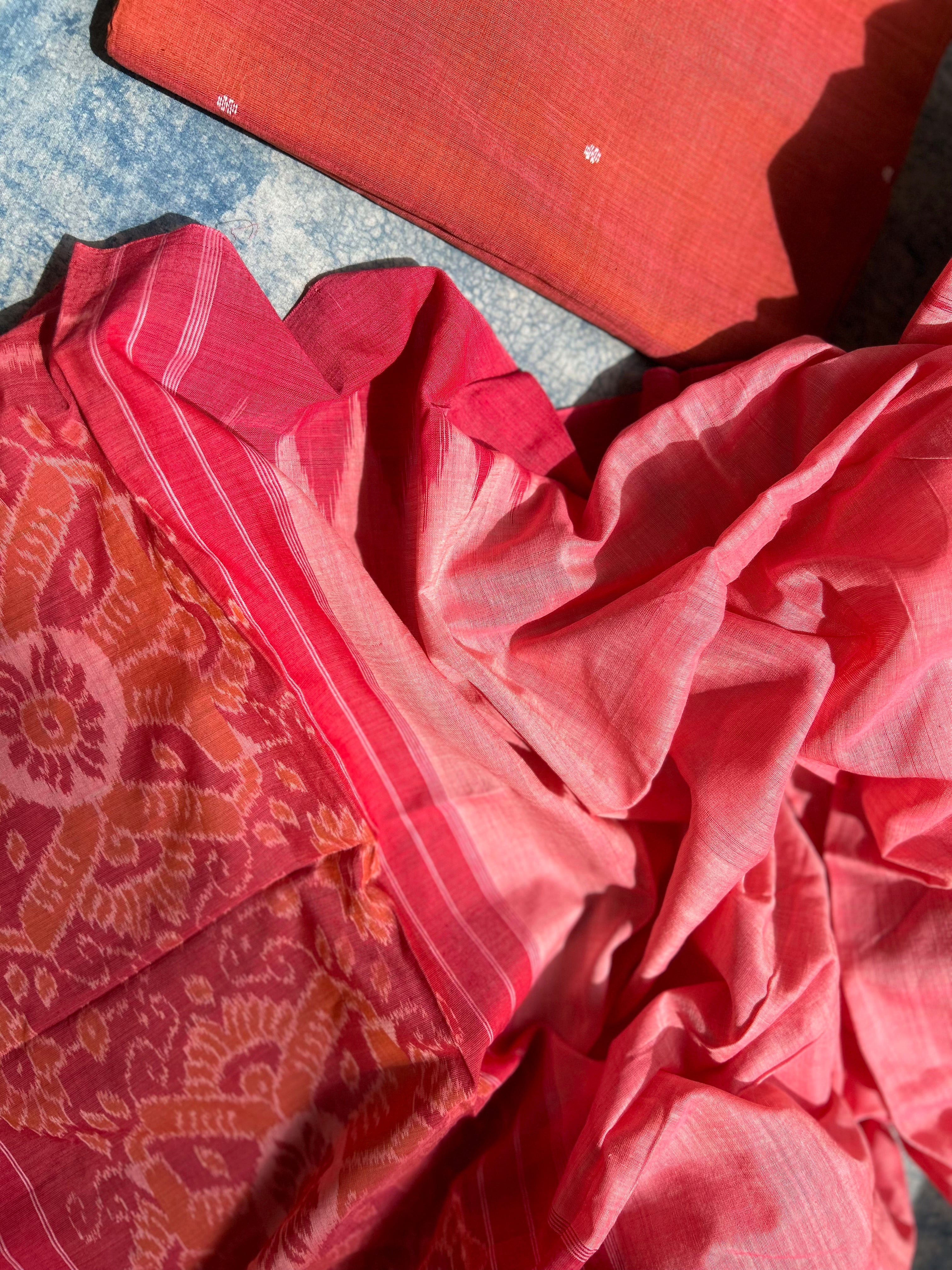 Handwoven Nuapatna Kurta Dupatta Set