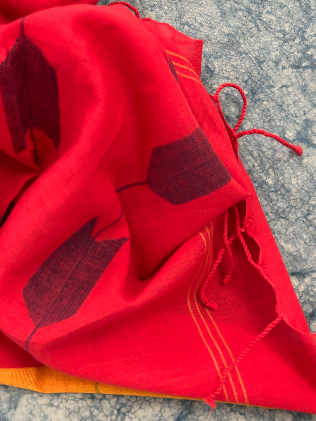 KumKum - Handwoven Bengal Jamdani Kurta Dupatta set