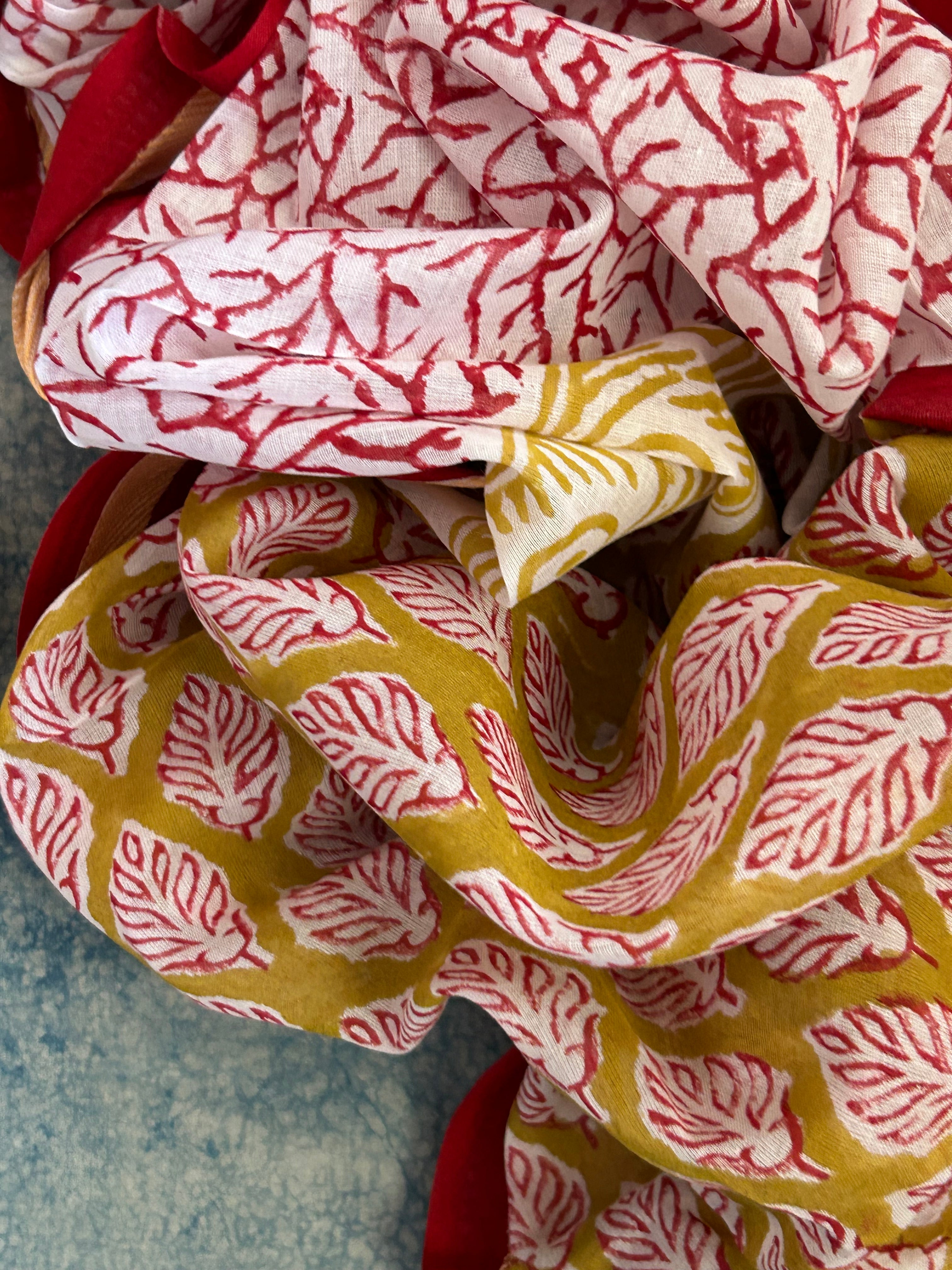 Handblock Azo-free Dye Cotton Suit Set