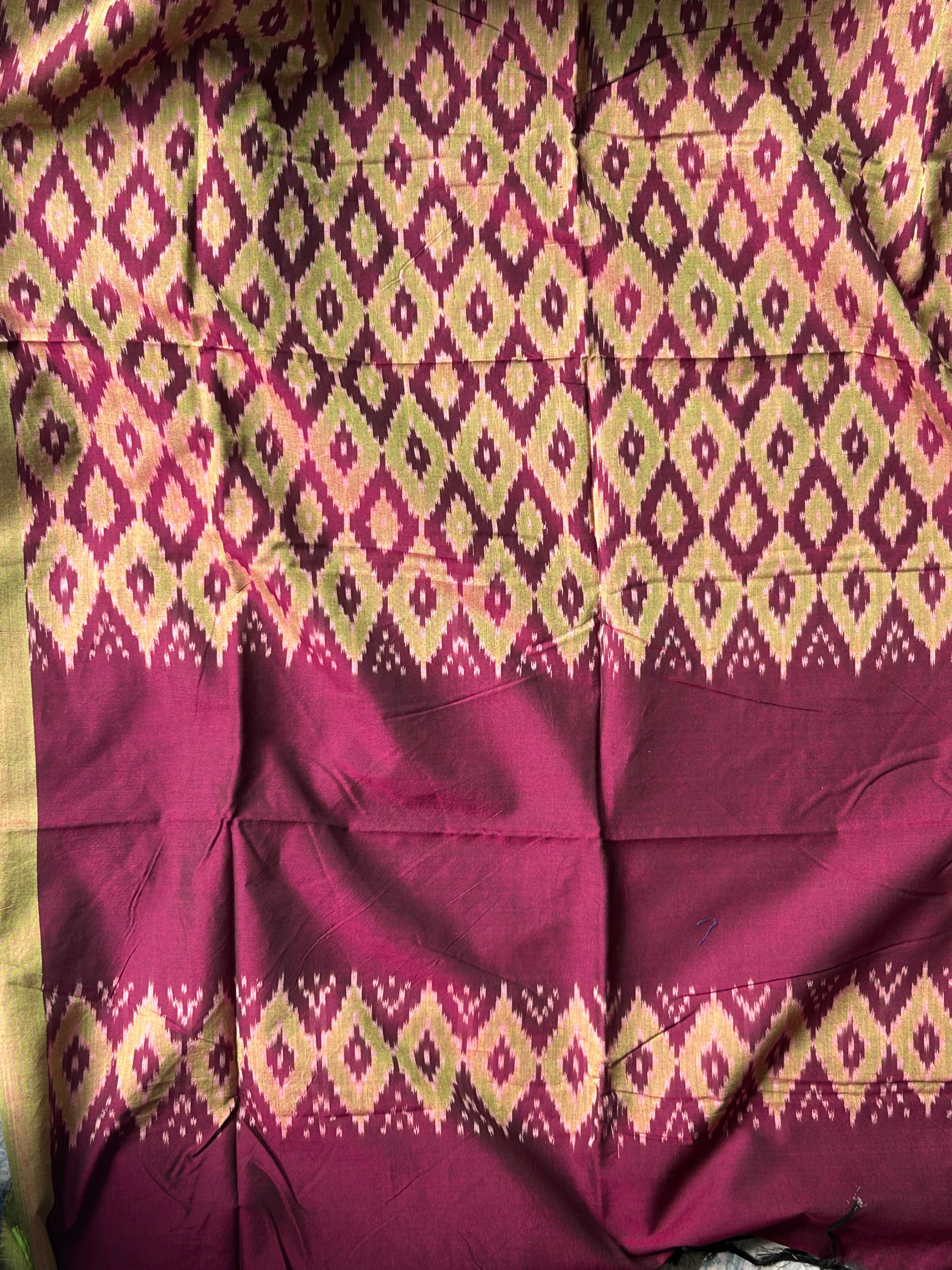 Handwoven Ikat Kurta Dupatta Set