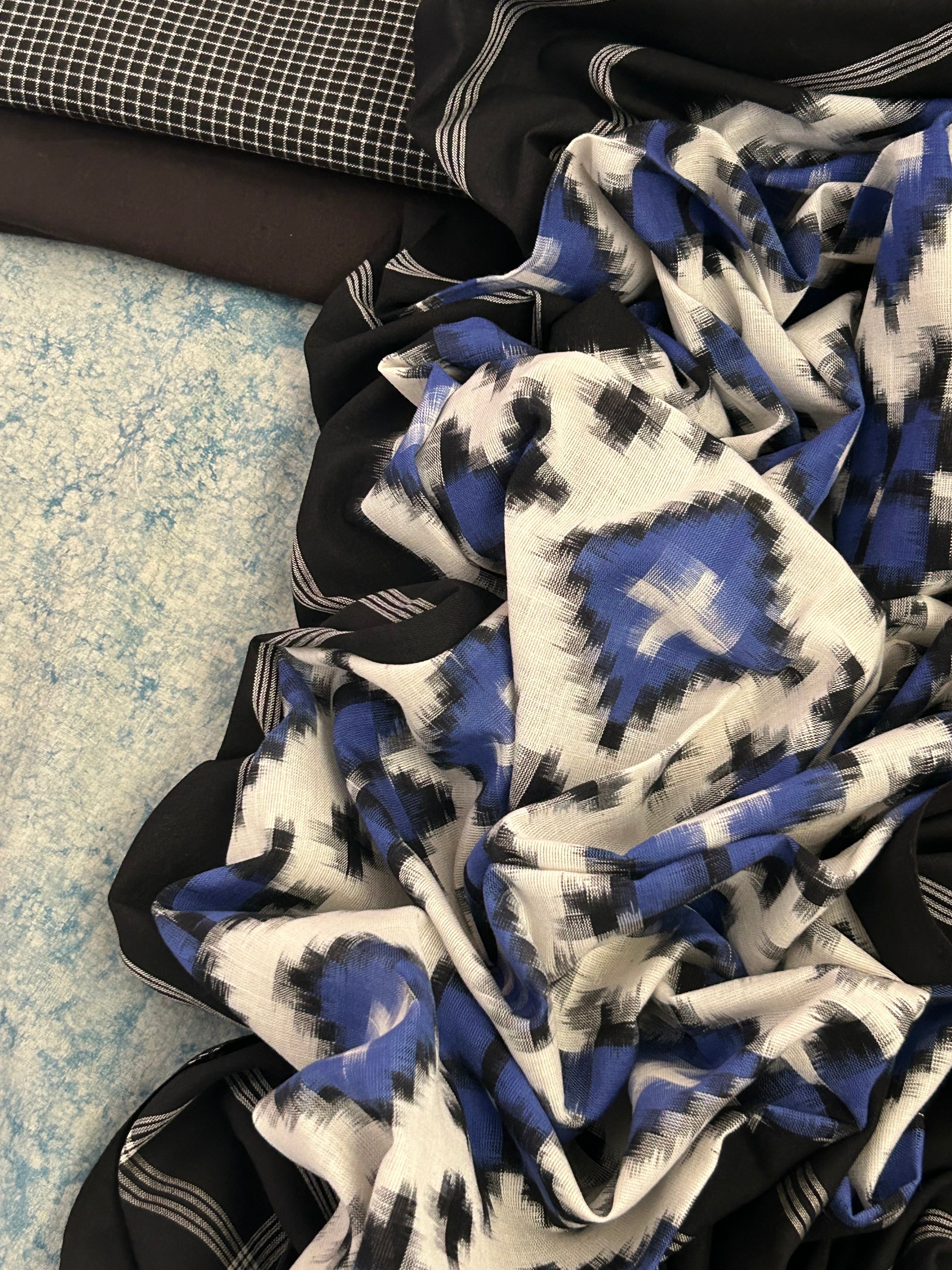 Raga Darbari - Handwoven Ikat Kurta Dupatta Set